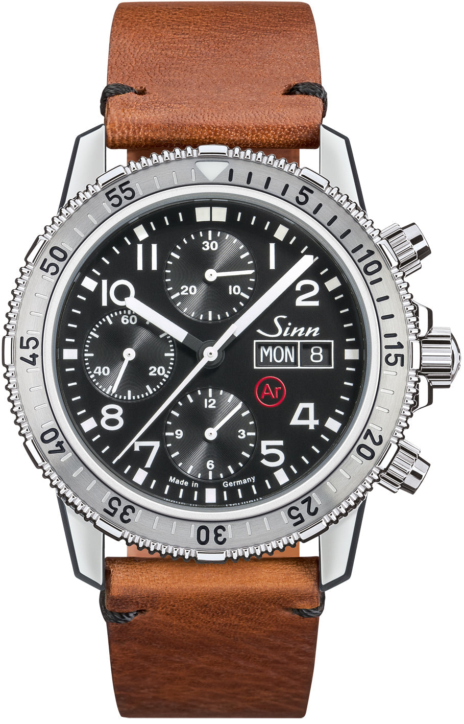 Sinn Watch 206 St Ar Vintage Cowhide Vintage Brown - Black