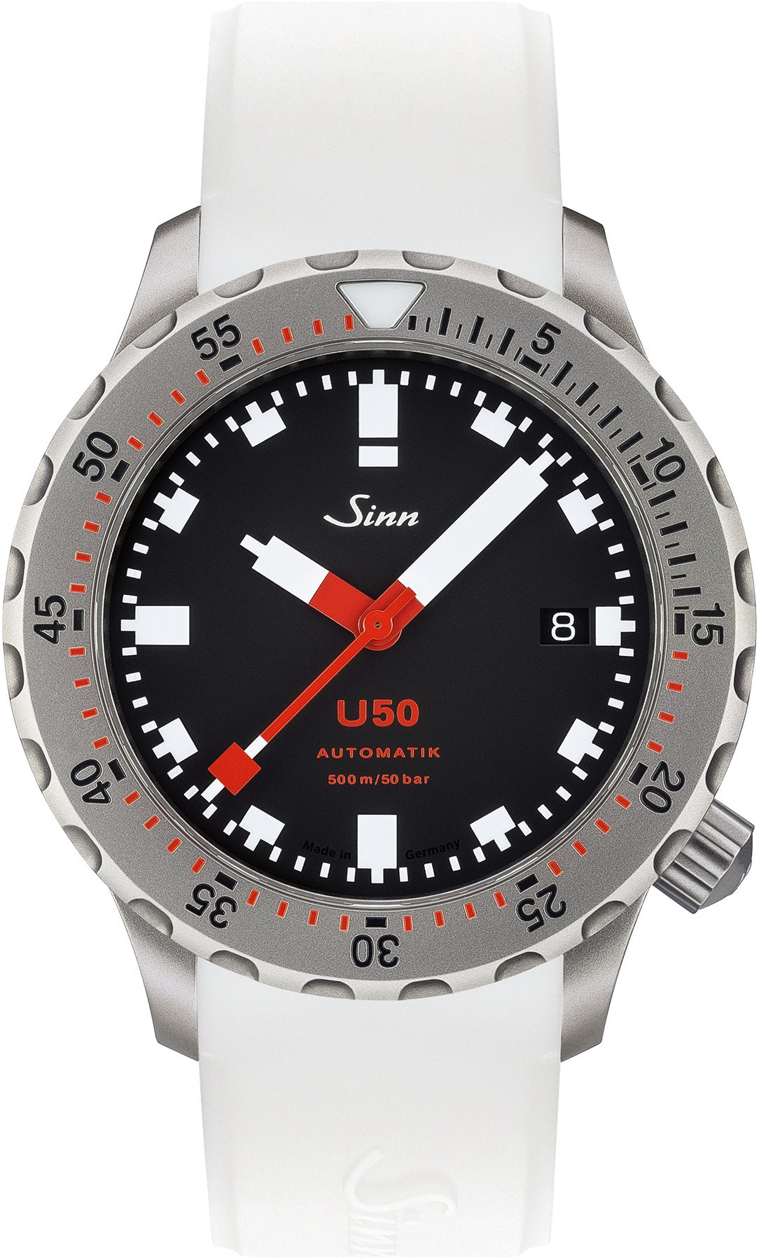 Sinn Watch U50 Silicone White - Black