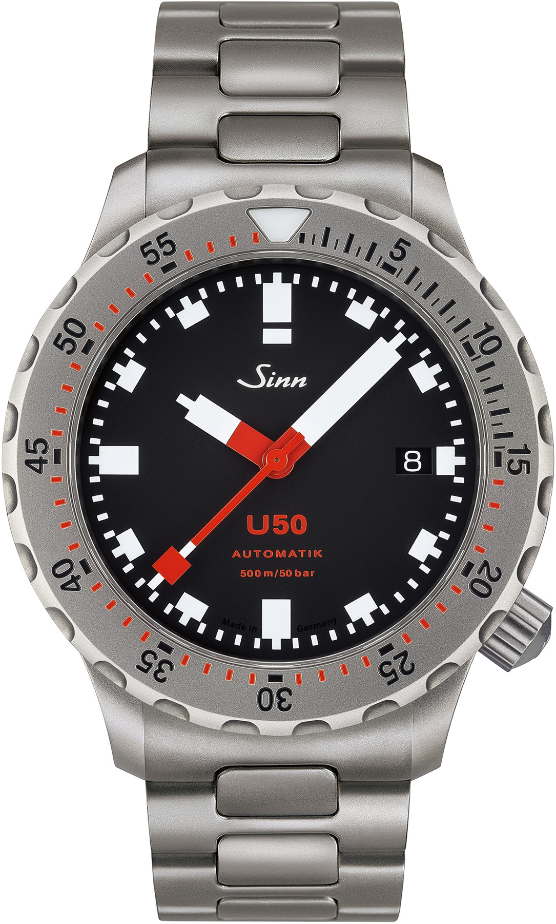 Sinn Watch U50 H Link Bracelet - Black