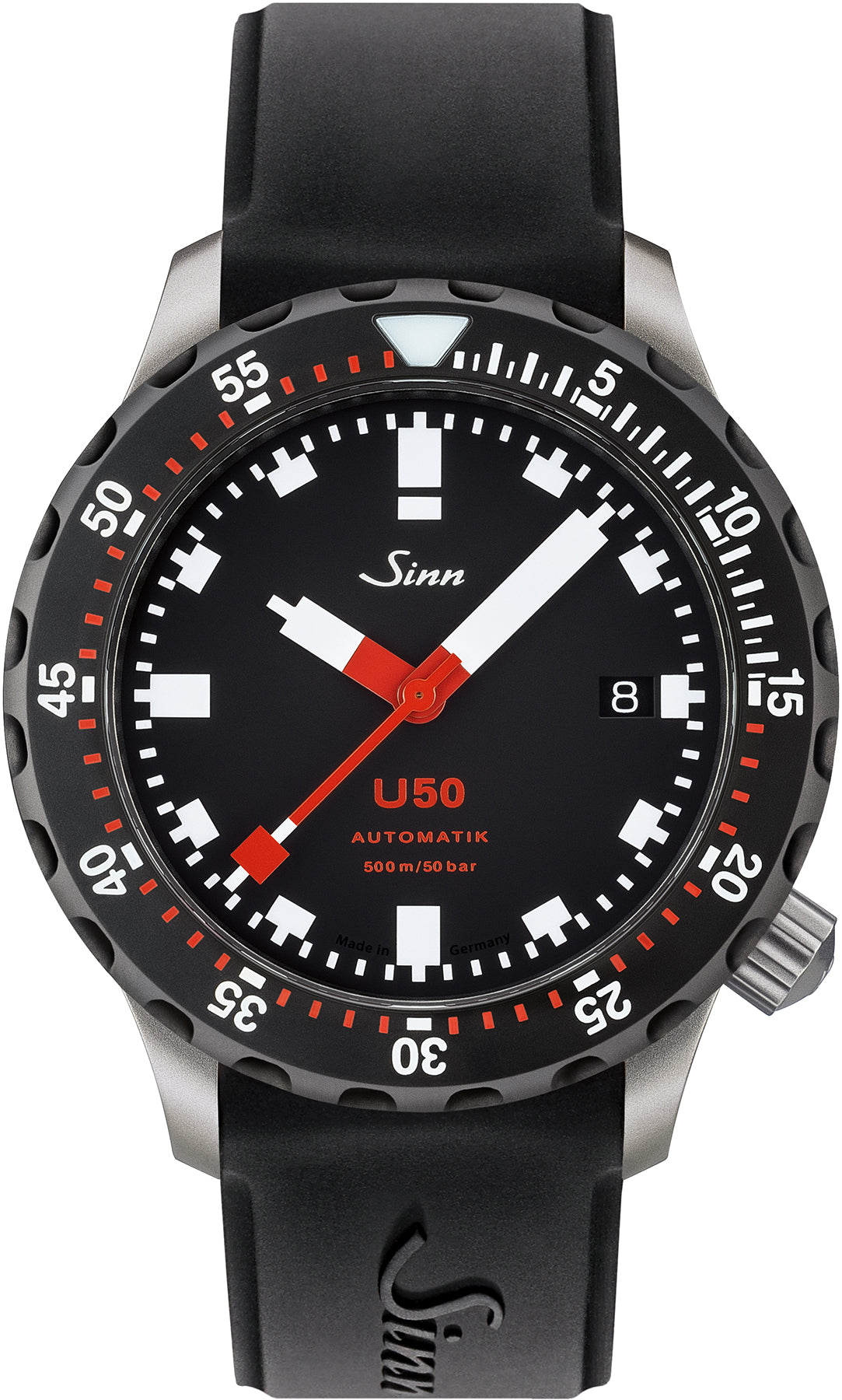 Sinn Watch U50 SDR Silicone Black - Black