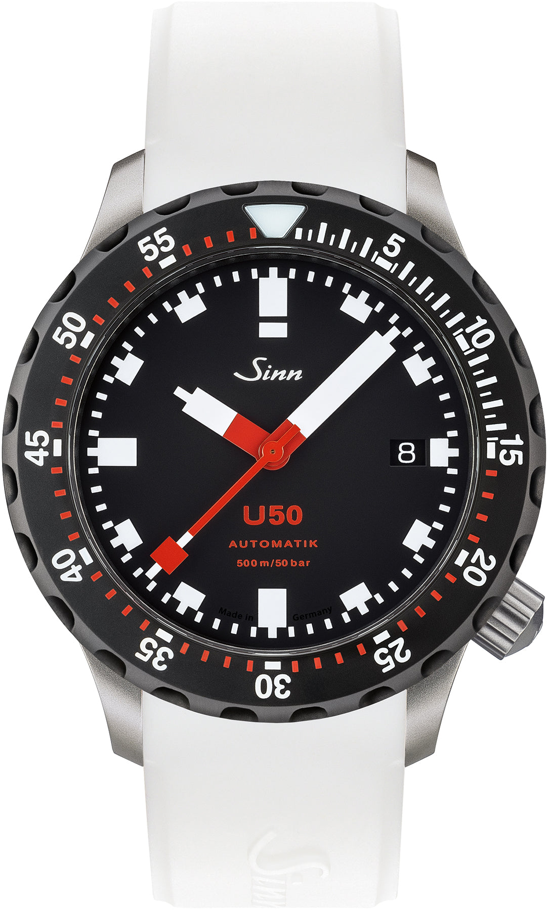 Sinn Watch U50 SDR Silicone White - Black