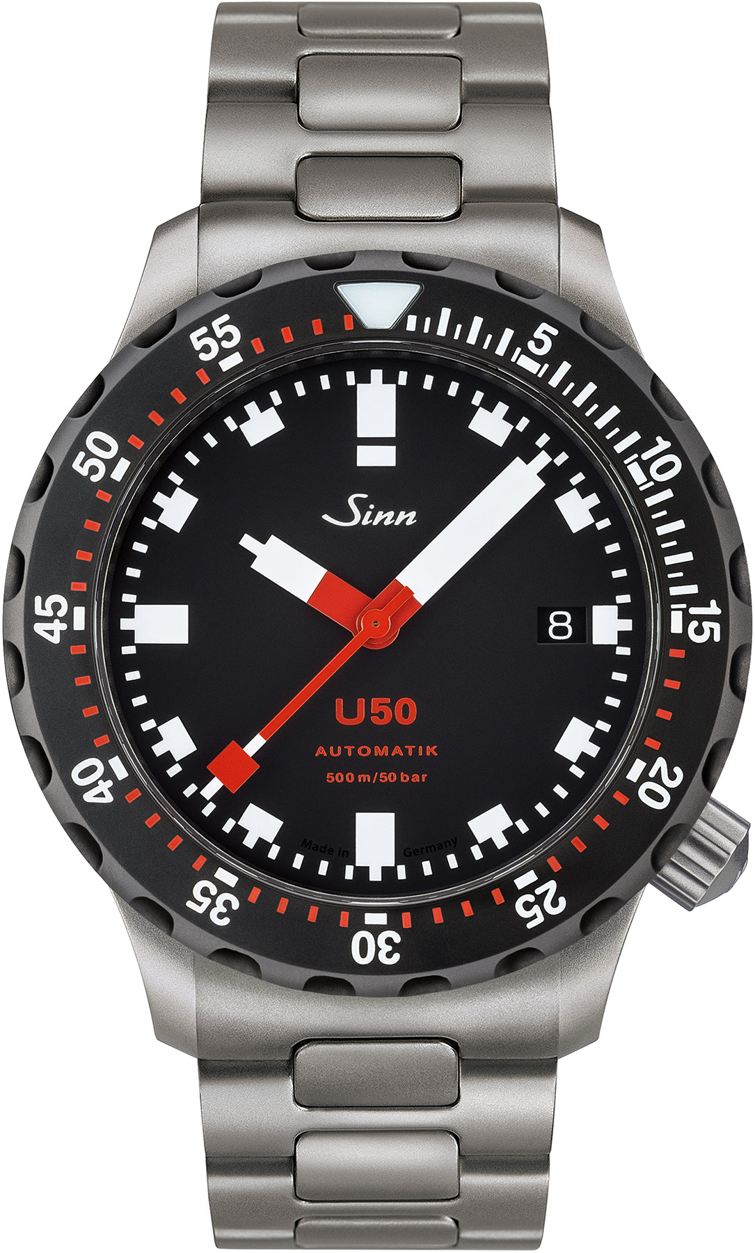 Sinn Watch U50 SDR H Link Bracelet - Black