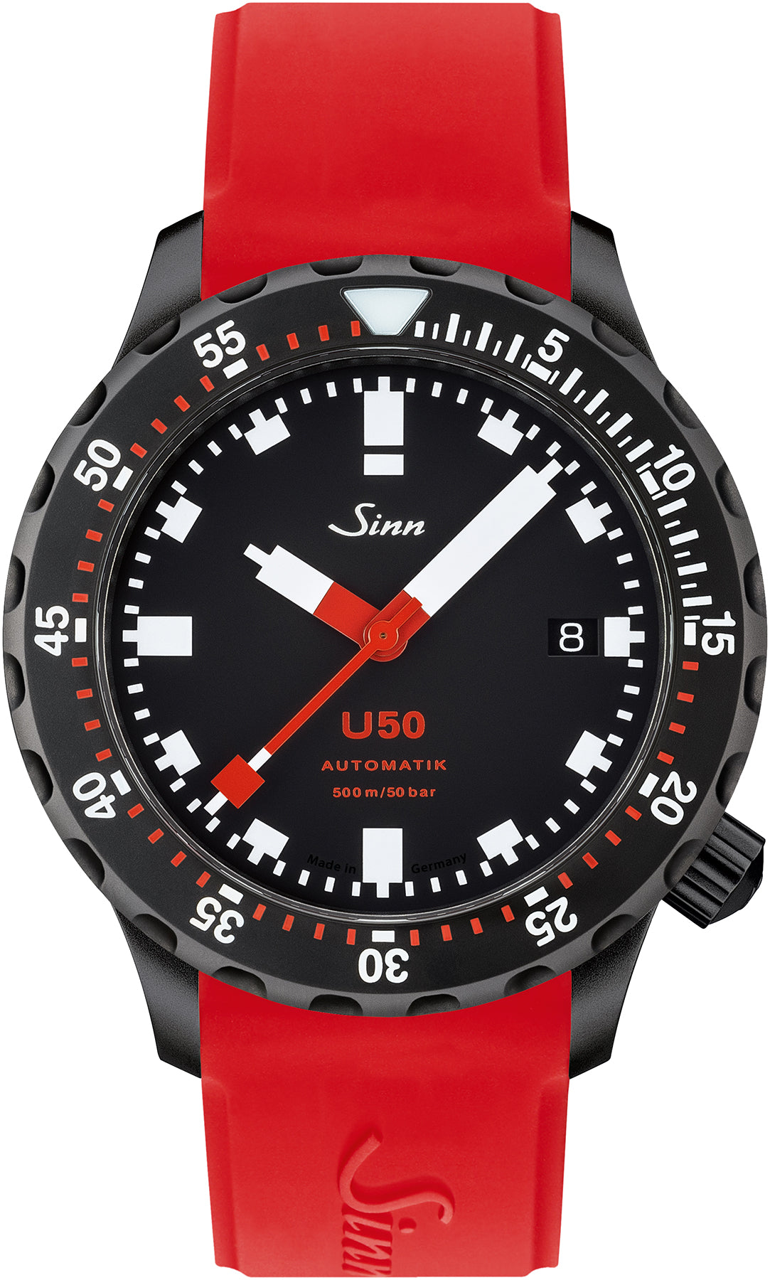 Sinn Watch U50 S Silicone Red - Black