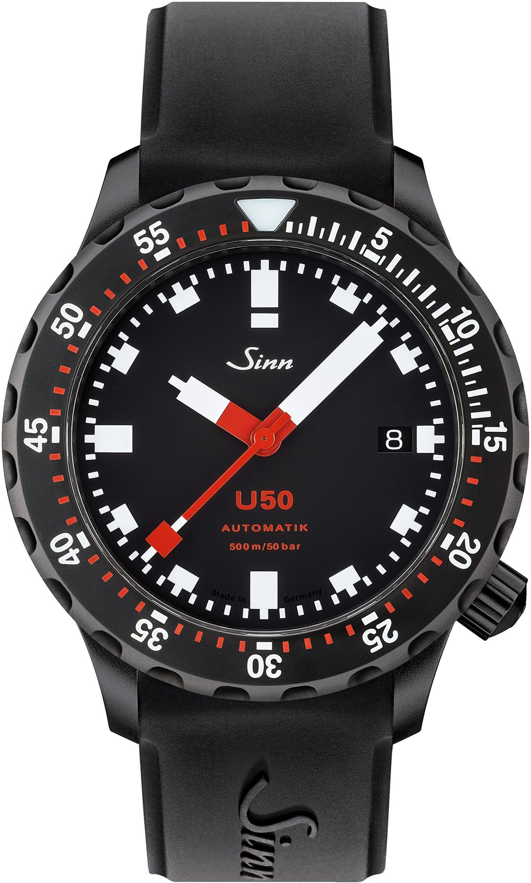 Sinn Watch U50 S Silicone Black - Black