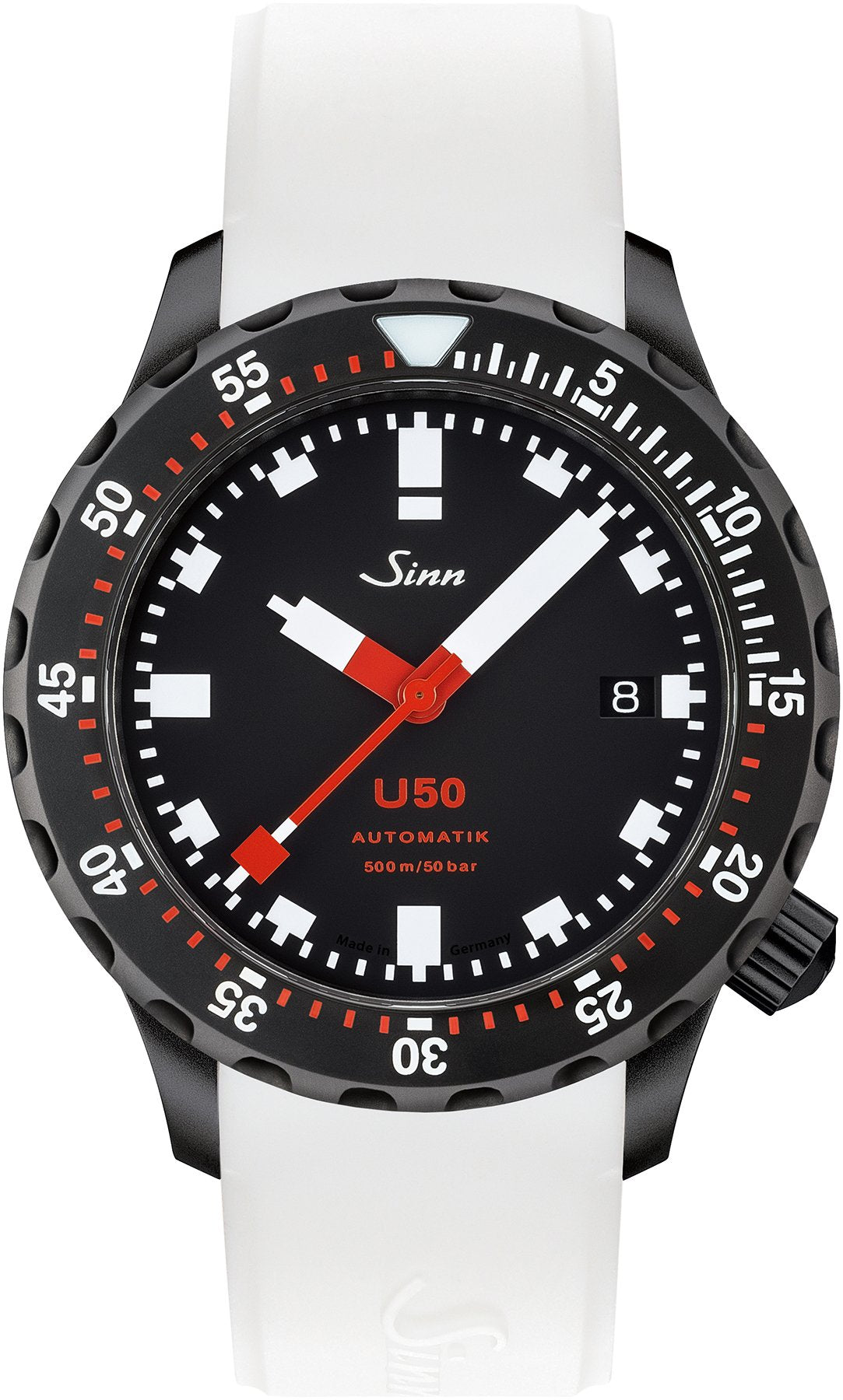Sinn Watch U50 S Silicone White - Black