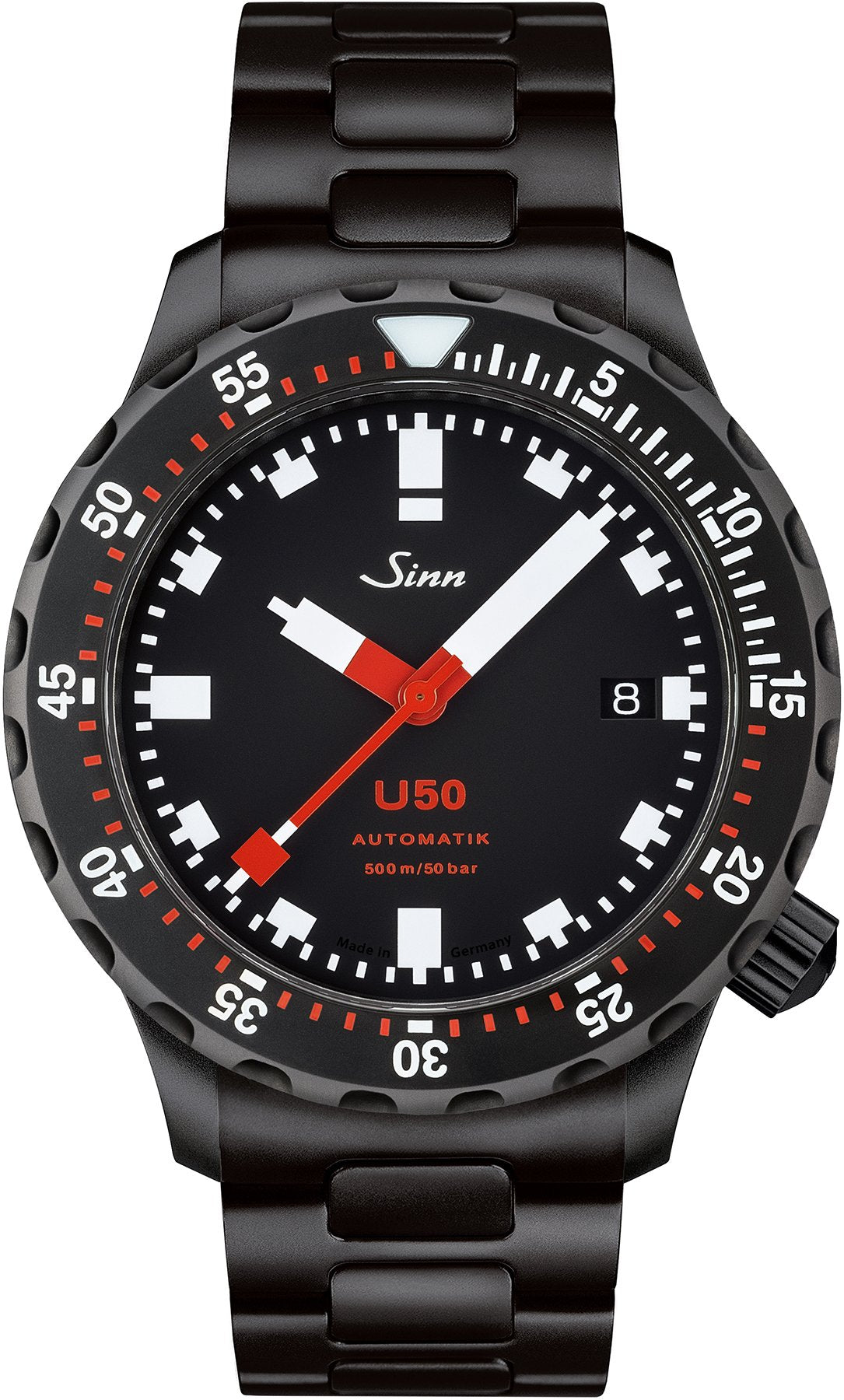 Sinn Watch U50 S H Link Bracelet PVD - Black