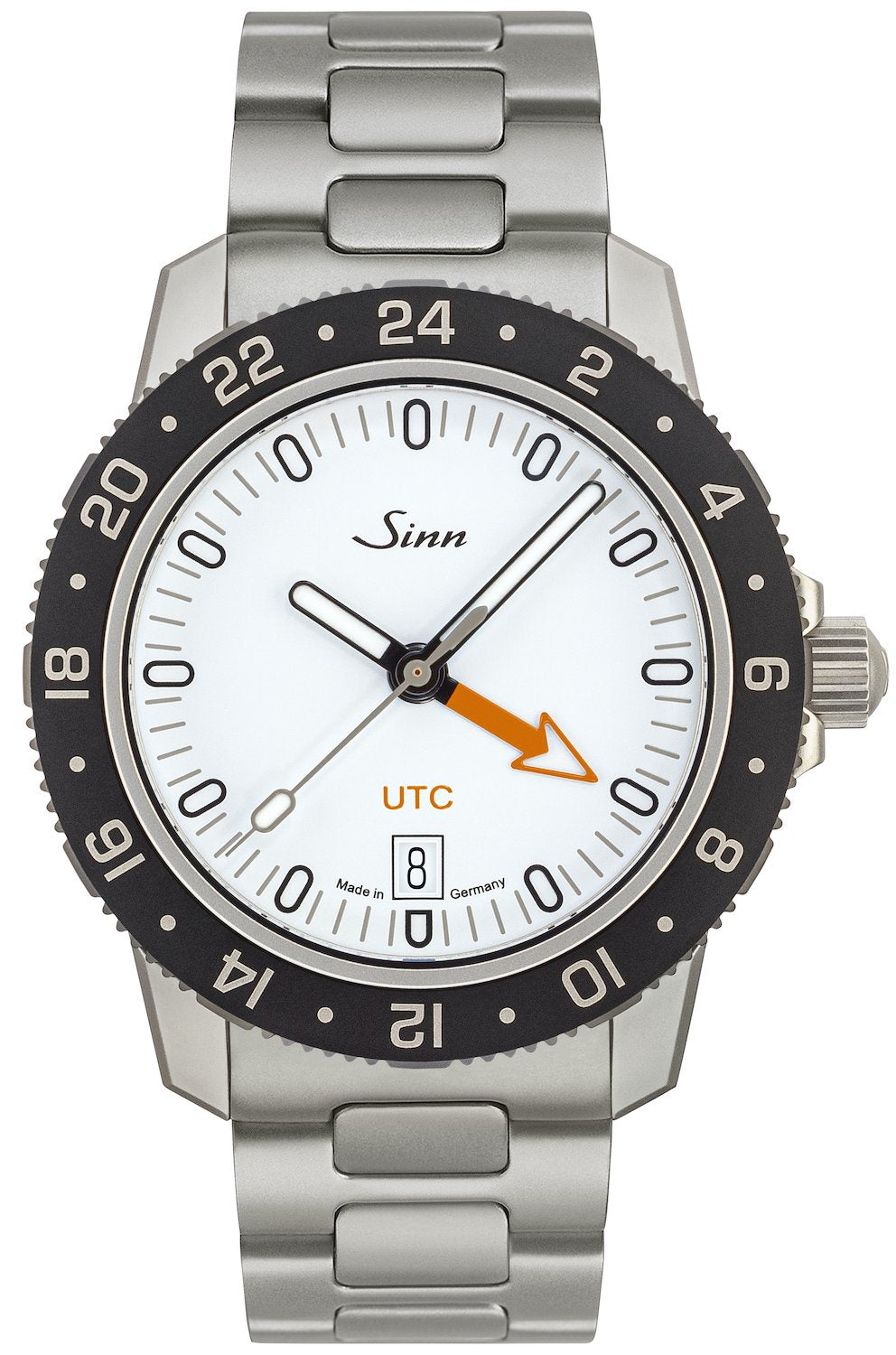 Sinn Watch 105 St Sa W UTC H-Link Bracelet - White