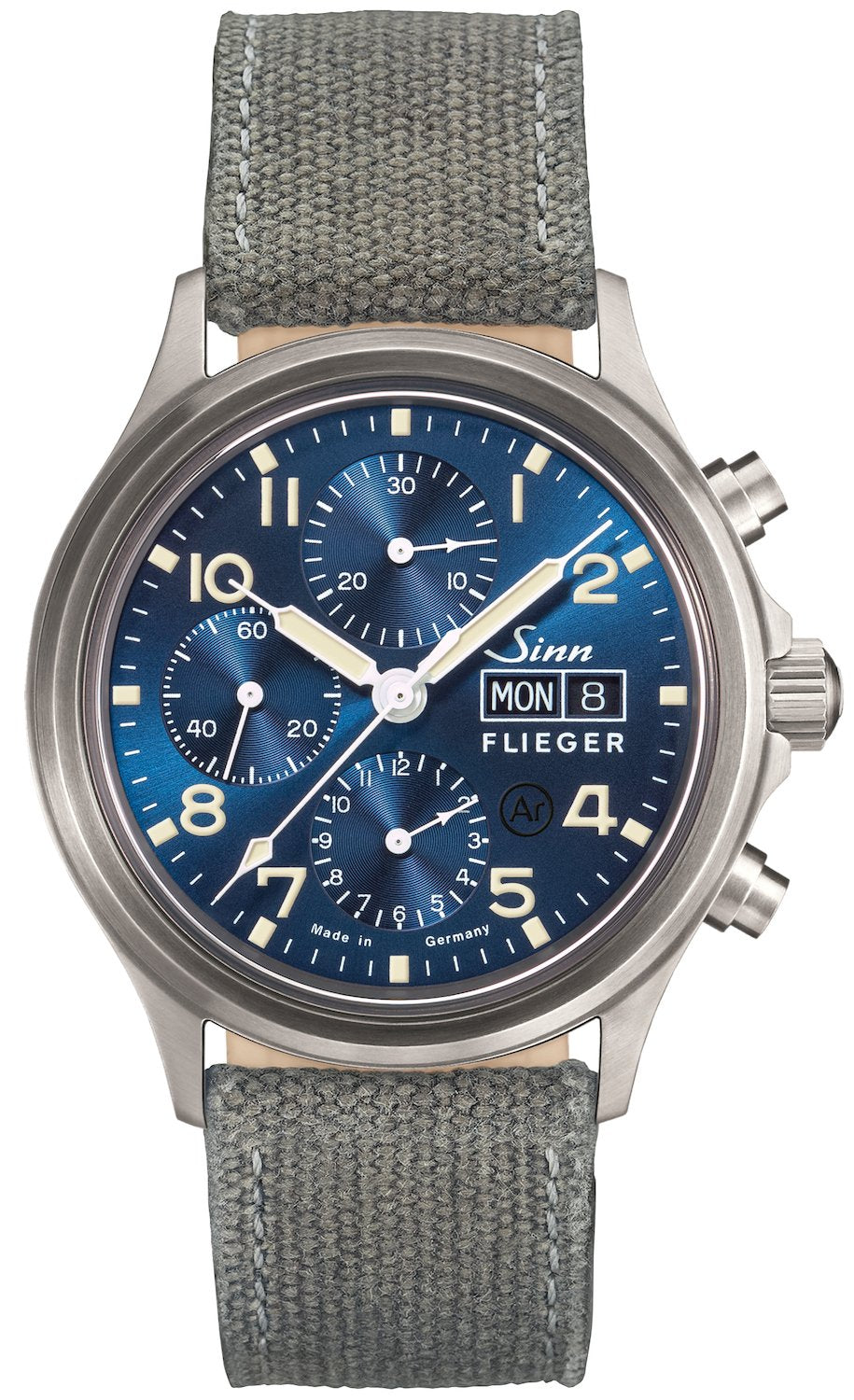 Sinn Watch 358 Sa Pilot B E Canvas Grey - Blue
