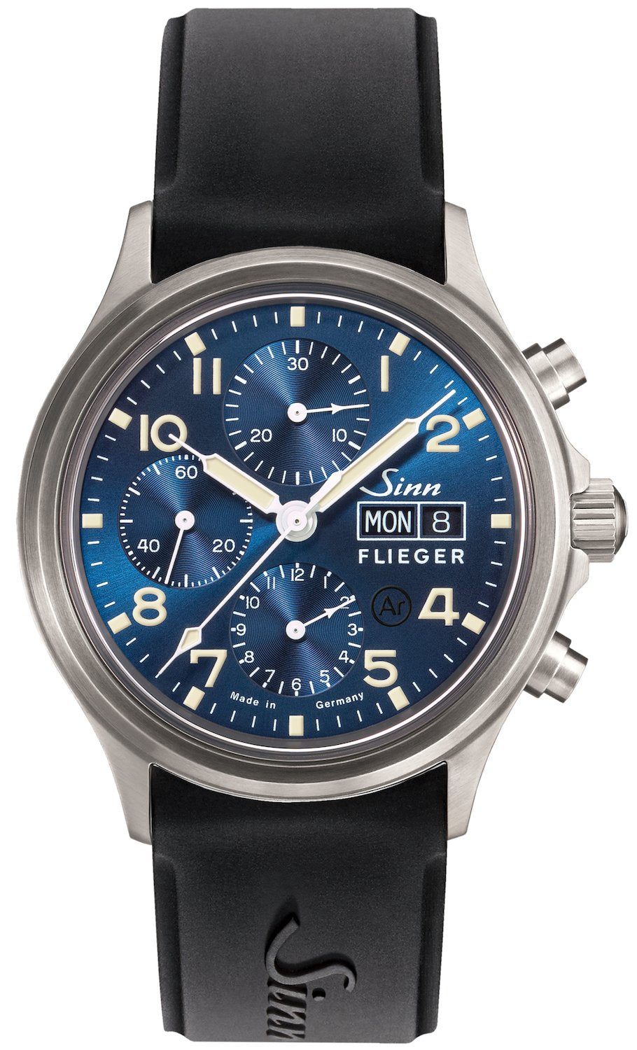 Sinn Watch 358 Sa Pilot B E Silicone - Blue