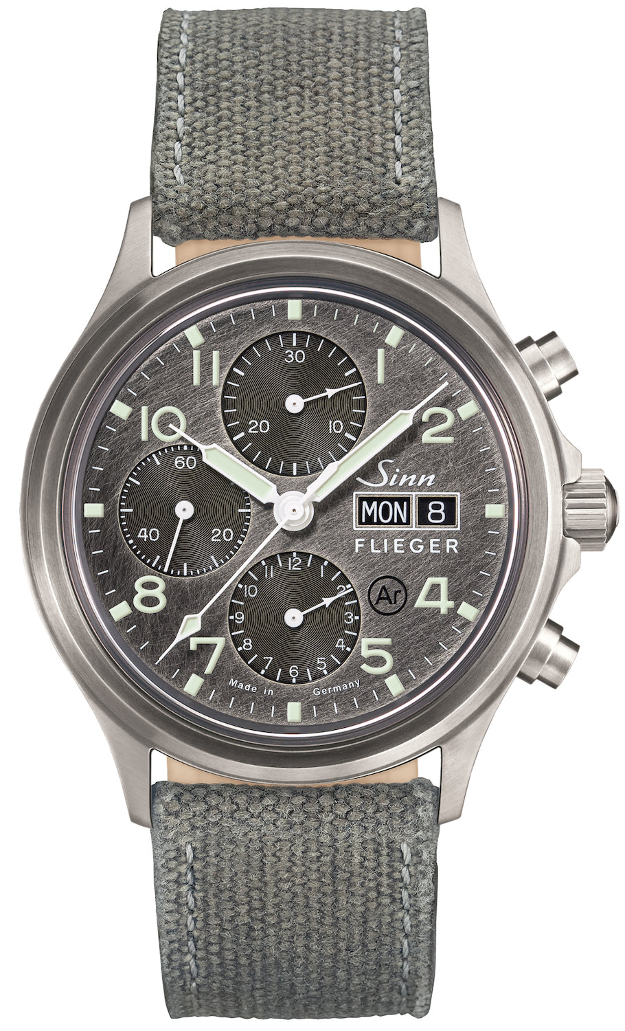 Sinn Watch 358 Sa Pilot DS Canvas Grey - Blue