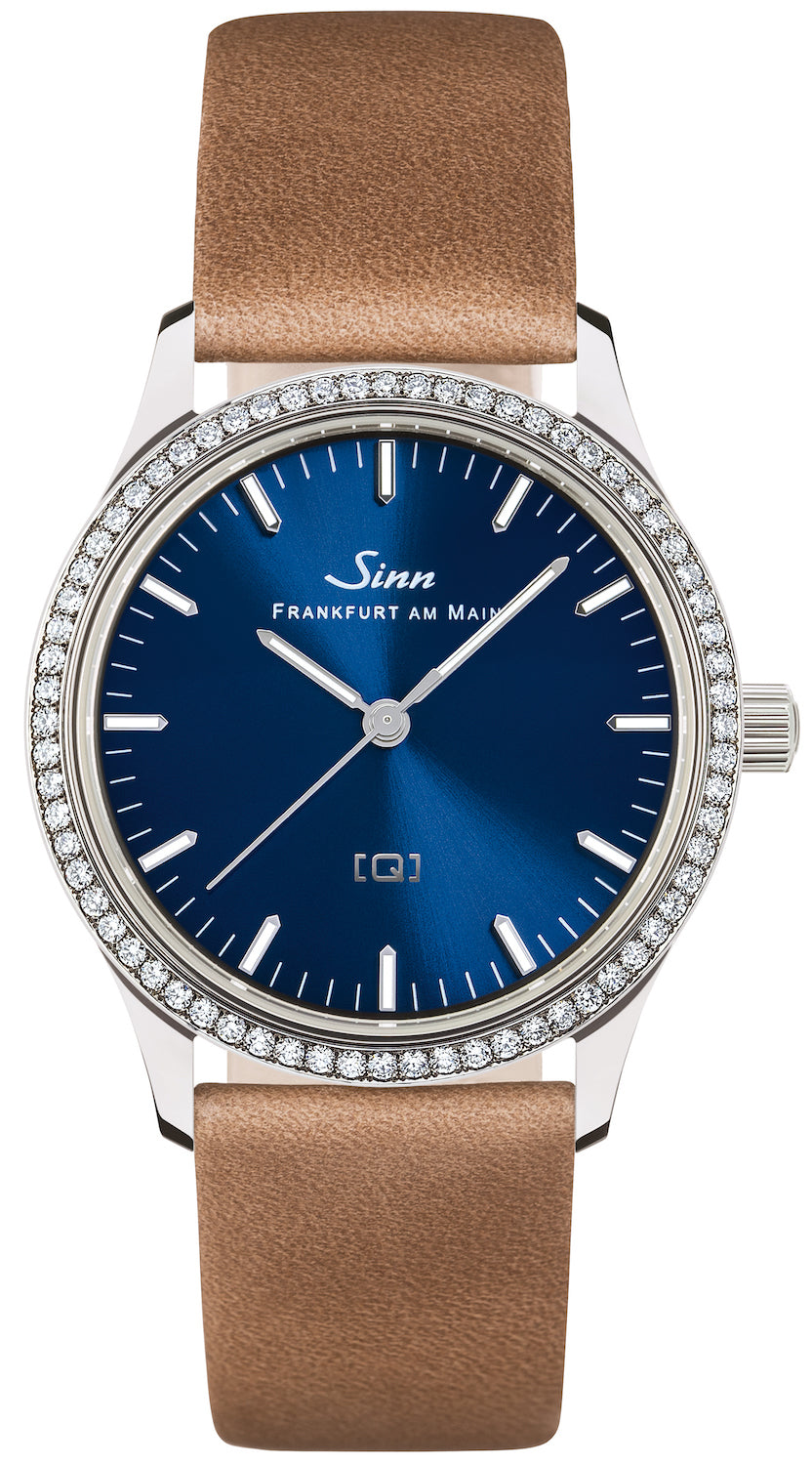 Sinn Watch 434 TW 68 WG B Ladies Leather Tan - Blue