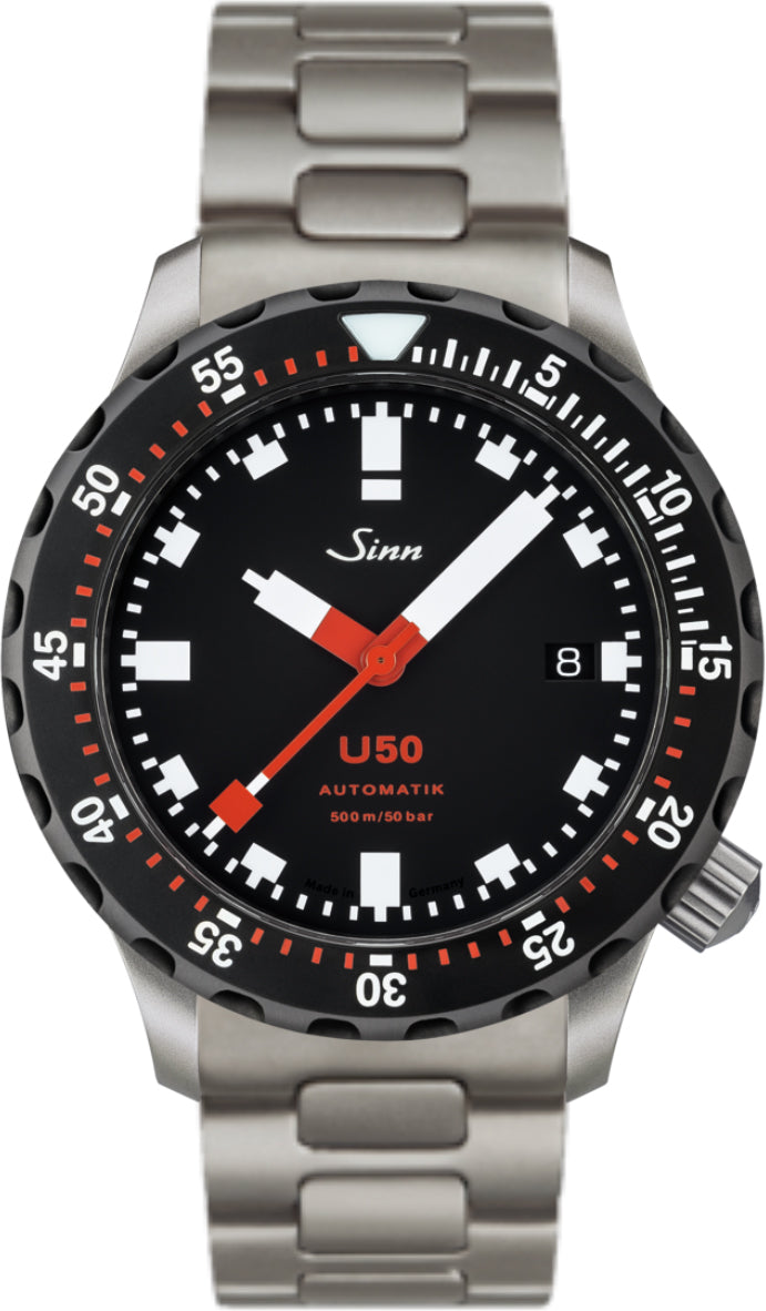 Sinn Watch U50 SDR Tegiment 2-Link Bracelet - Black