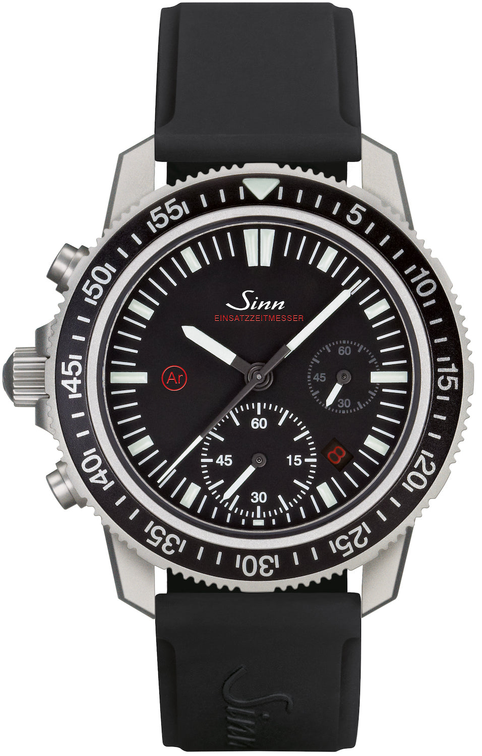 Sinn Watch EZM 13.1 Silicone Strap Pin Buckle - Black