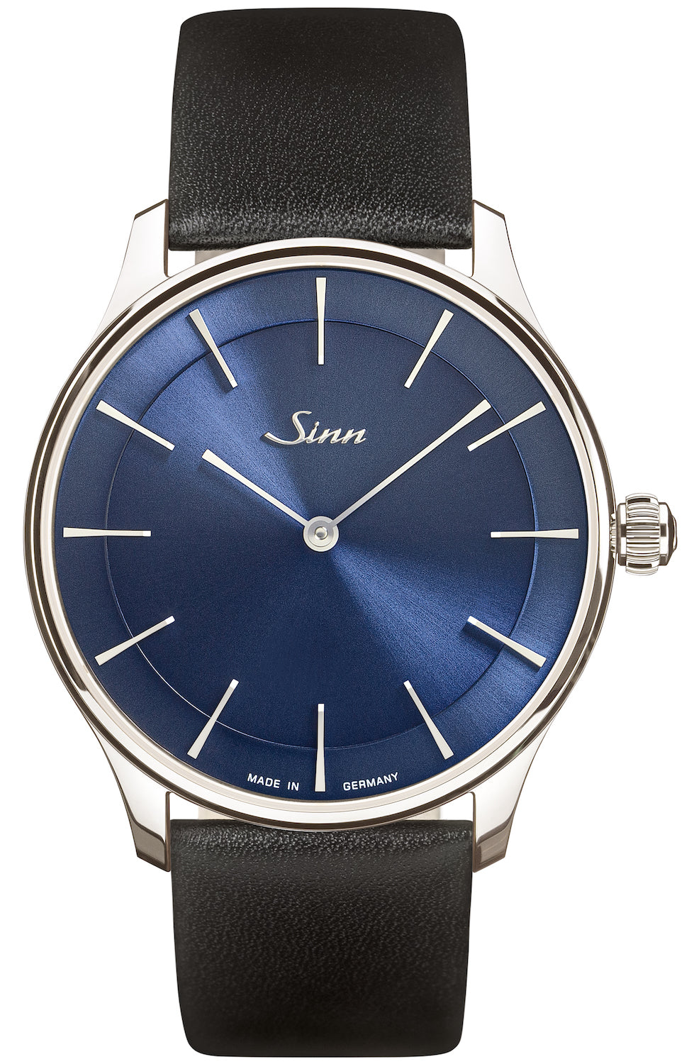 Sinn Watch 1739 Ag B Black Leather Set - Blue