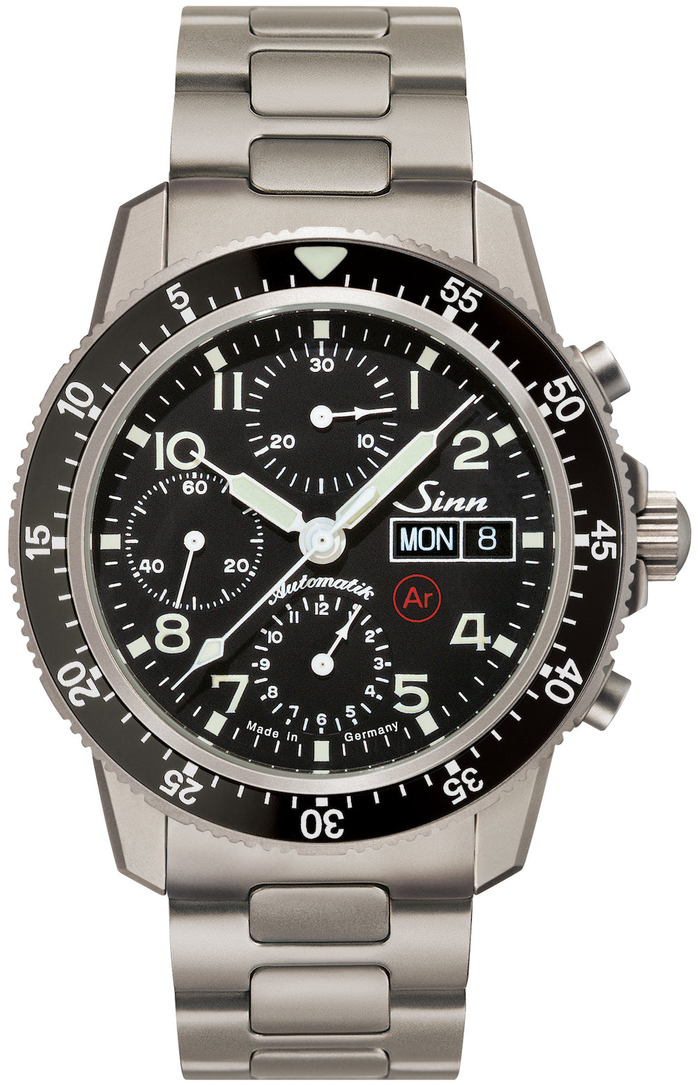 Sinn Watch 103 Ti Ar Titanium H-Link Bracelet - Black