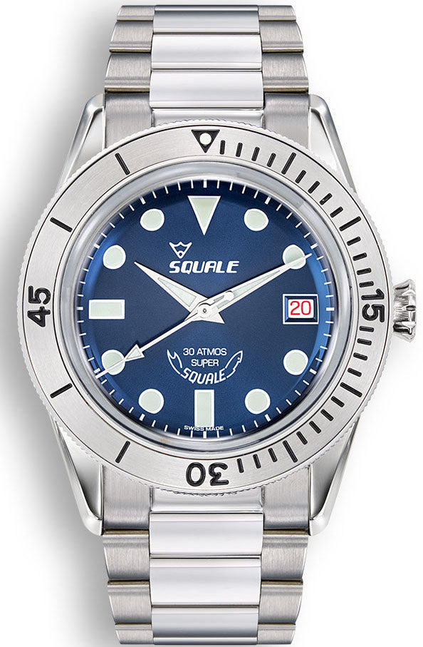Squale Watch Sub-39 Super Blue Bracelet - Blue