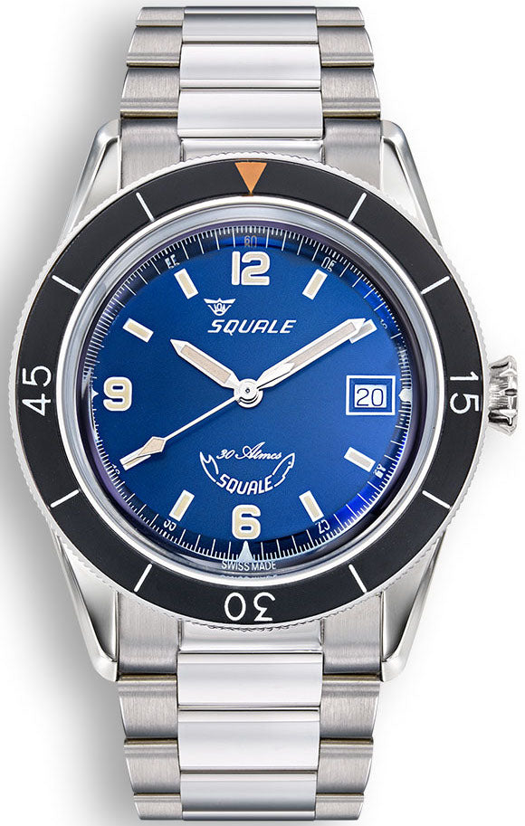 Squale Watch Sub-39 Blue Bracelet - Blue