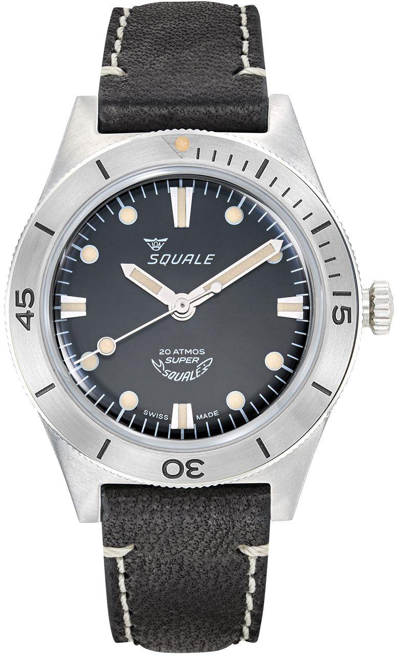 Squale Watch Supersquale Sunray Black - Black