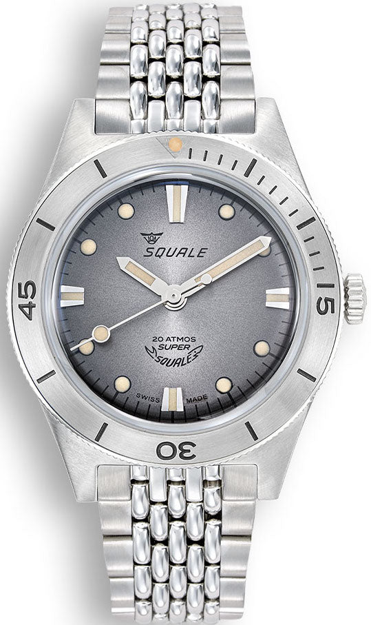 Squale Watch Supersquale Sunray Grey Bracelet