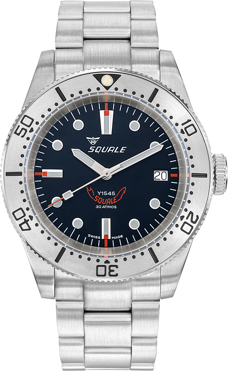 Squale Watch 1545 Steel Black Bracelet