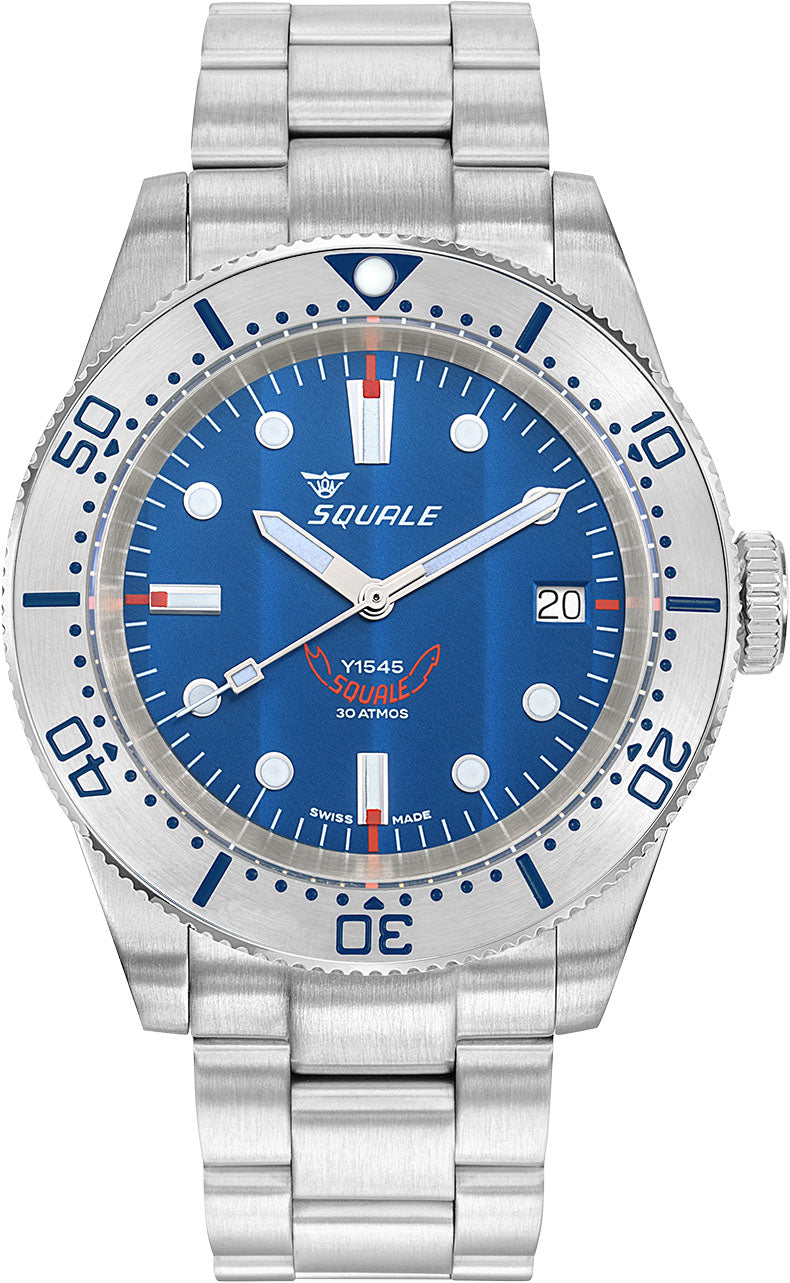 Squale Watch 1545 Steel Blue Bracelet