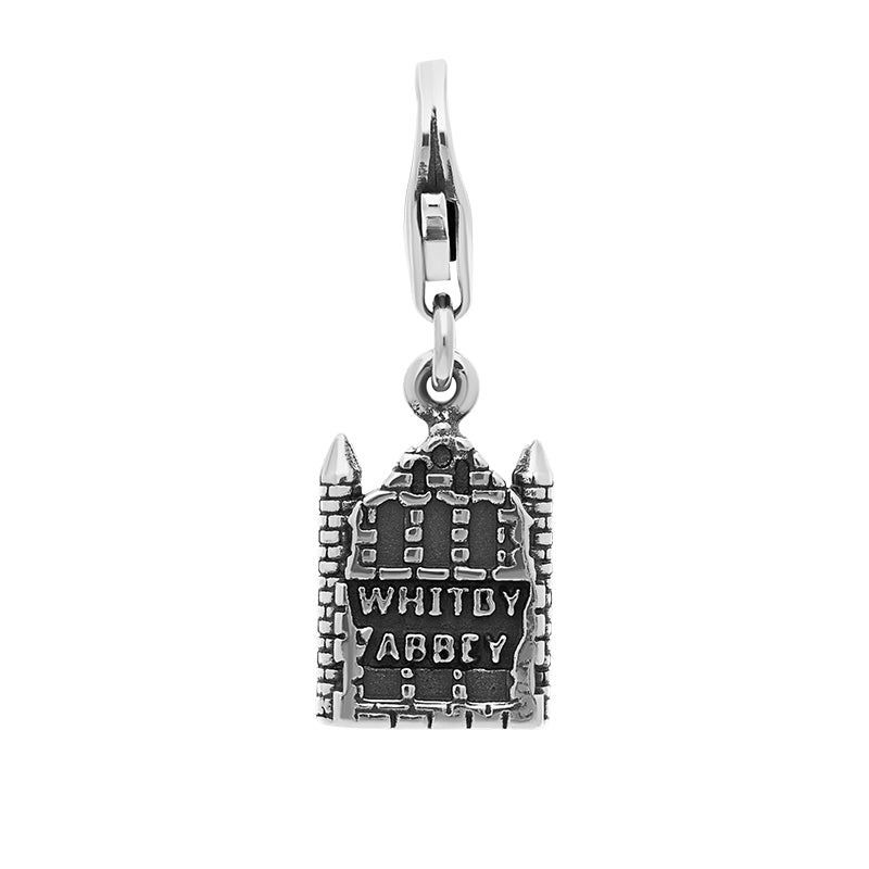 Sterling Silver Whitby Abbey Charm - Silver