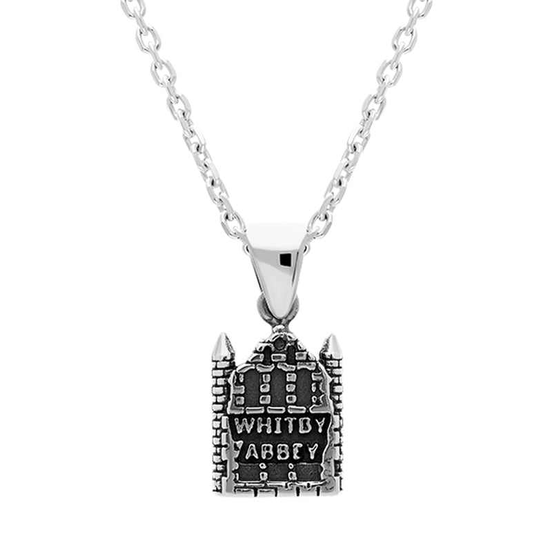 Sterling Silver Whitby Abbey Necklace - Silver