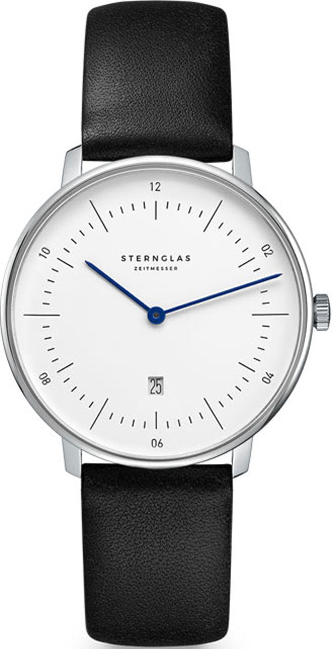 Sternglas Watch Naos XS Quartz Leather - White