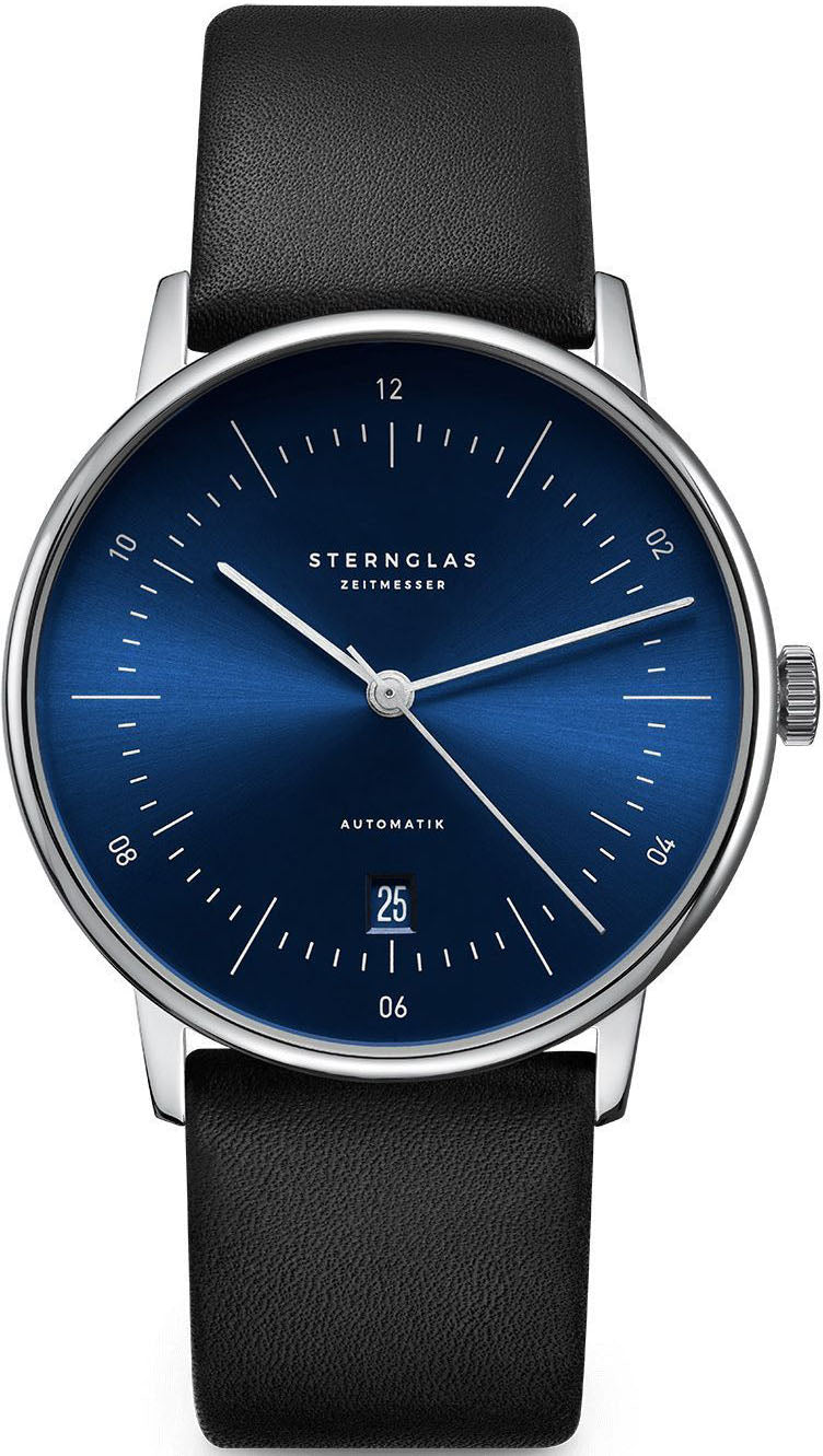 Sternglas Watch Naos/A Automatic Leather - Blue