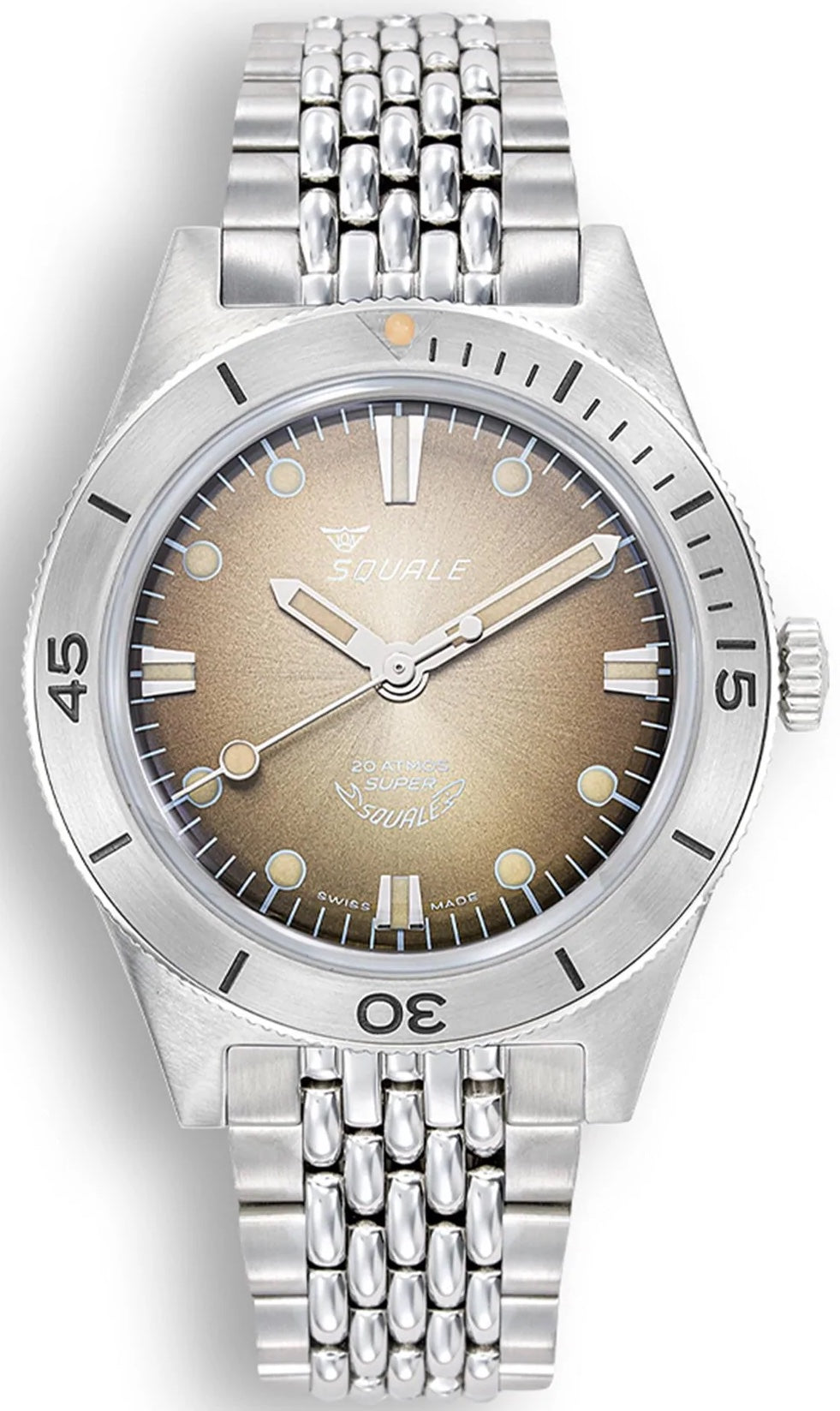 Squale Watch Supersquale Sunray Brown Bracelet - Brown