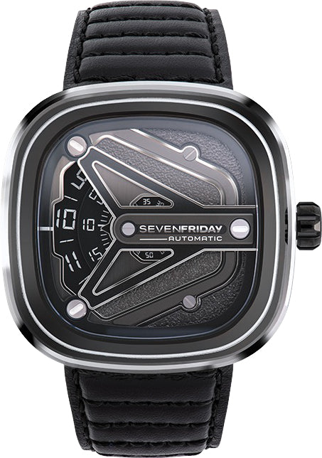 SevenFriday Watch M3/08 Chrome - Black