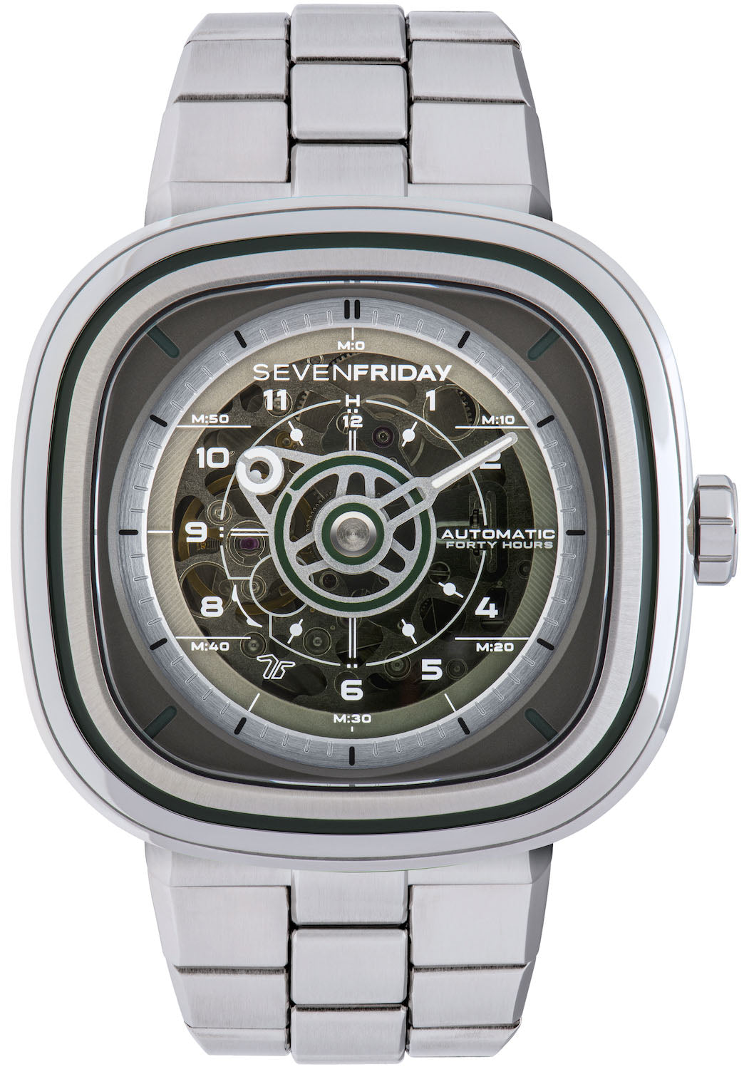 SevenFriday Watch T1/06 Green T Bracelet