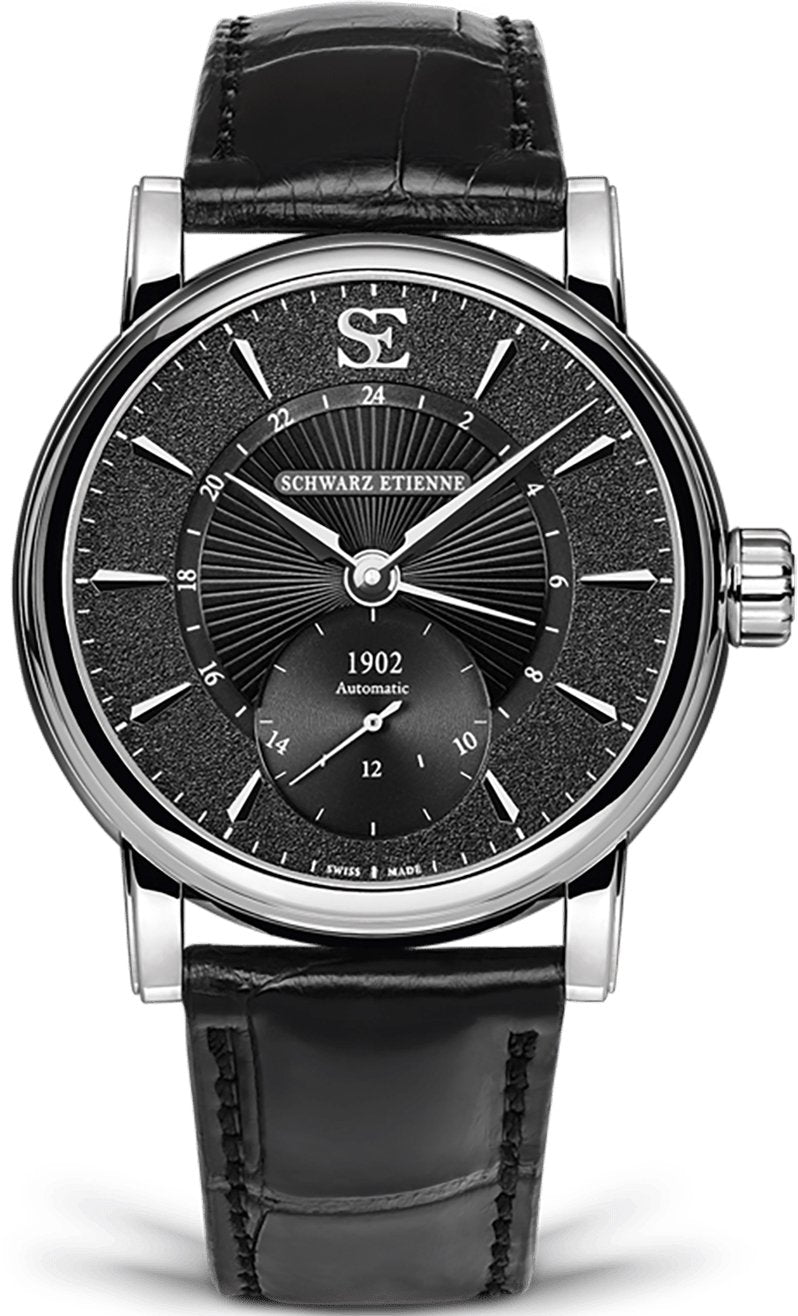 Schwarz Etienne Watch Roma GMT - Black