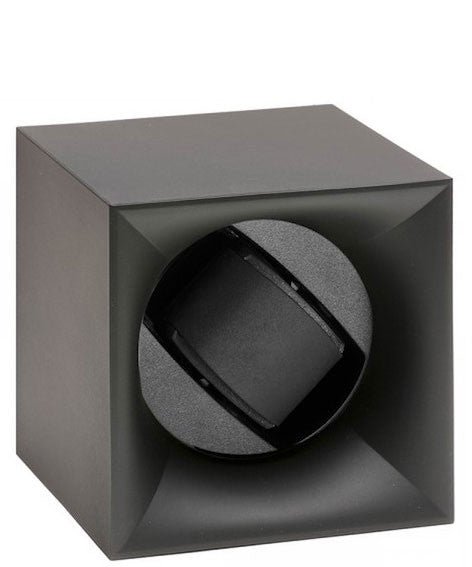 Swiss Kubik Watch Winder Single Startbox Black Soft Touch - Black