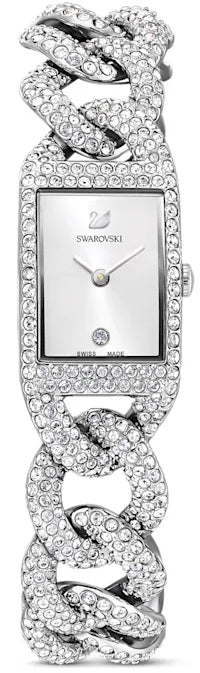 Swarovski Watch Cocktail Full Pave Bracelet - Silver