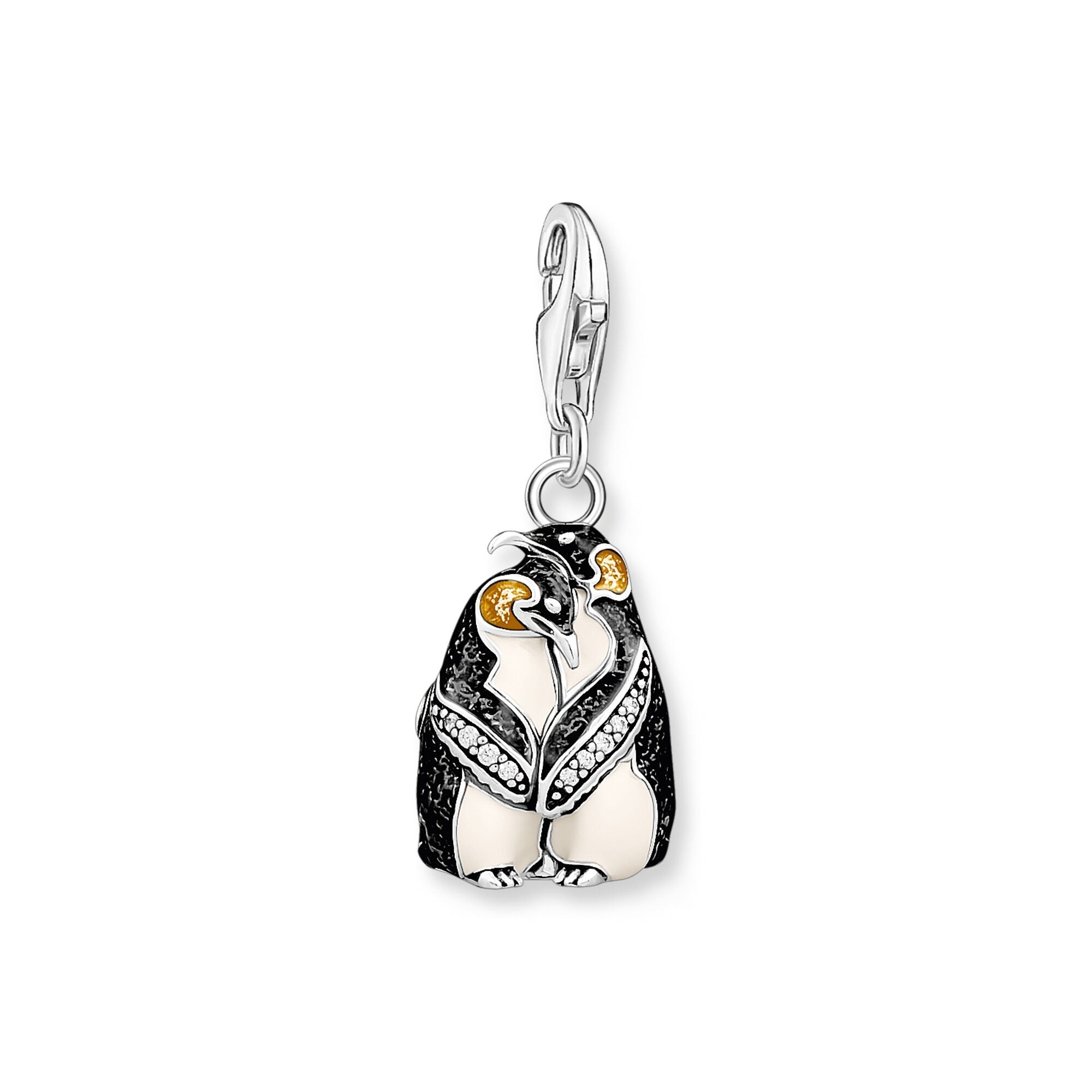 Thomas Sabo Charm Club Sterling Silver Penguins Charm - Silver