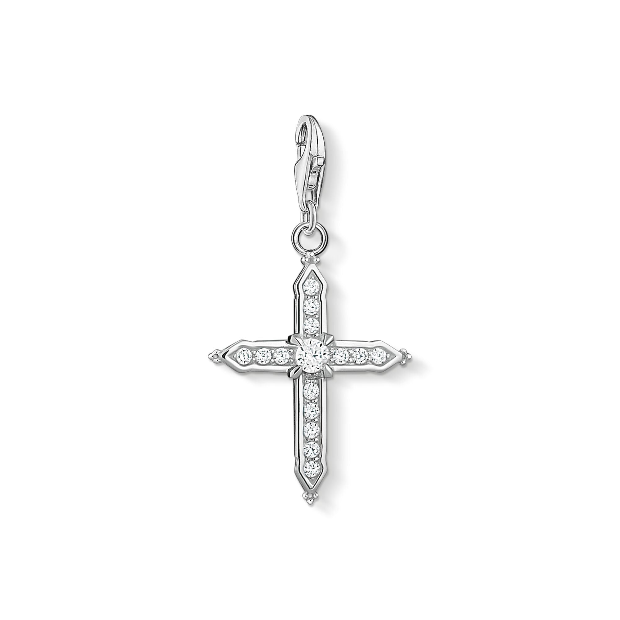 Thomas Sabo Charm Club Sterling Silver Cross Collectable Charm - Silver