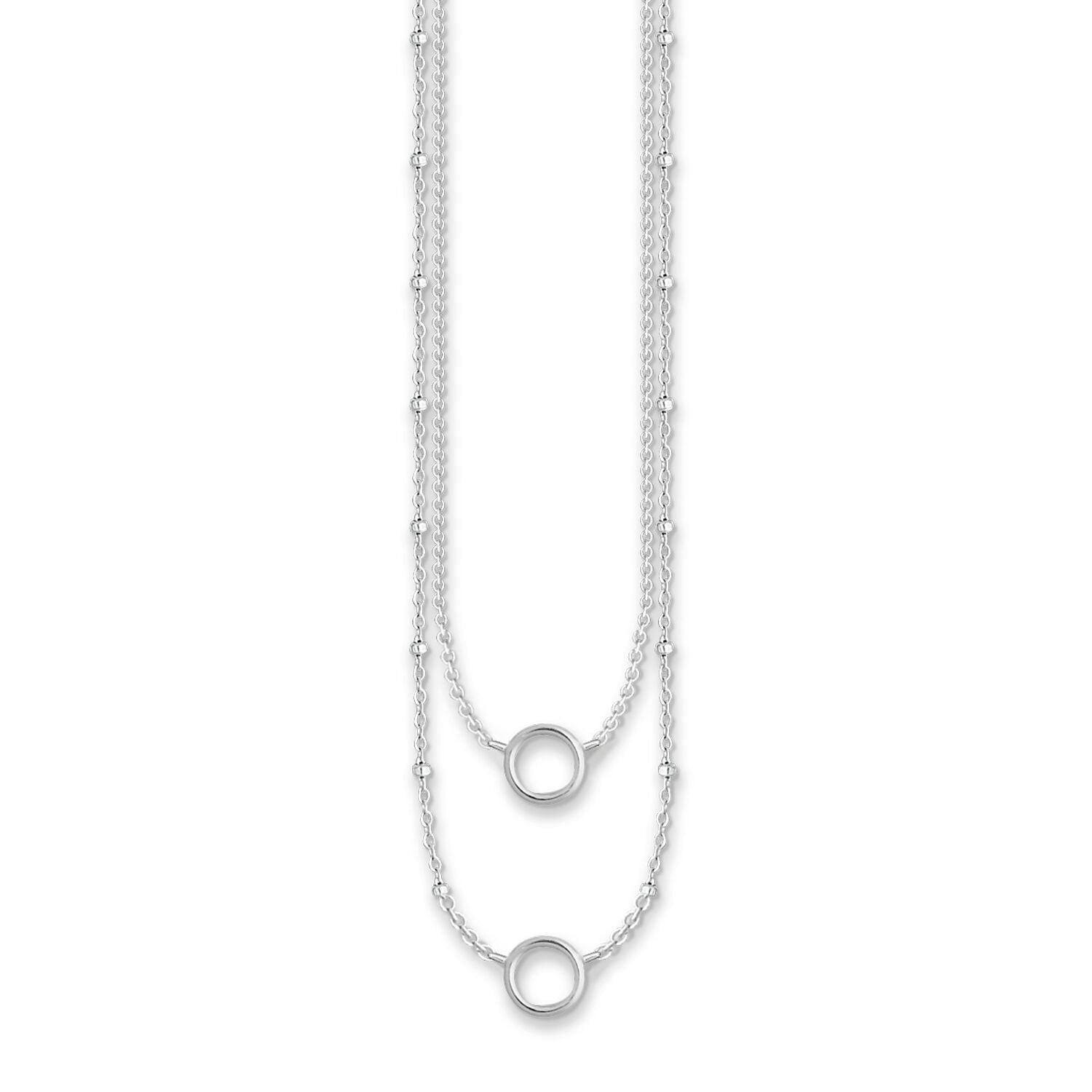 Thomas Sabo Charm Club Sterling Silver Double Necklace - Silver