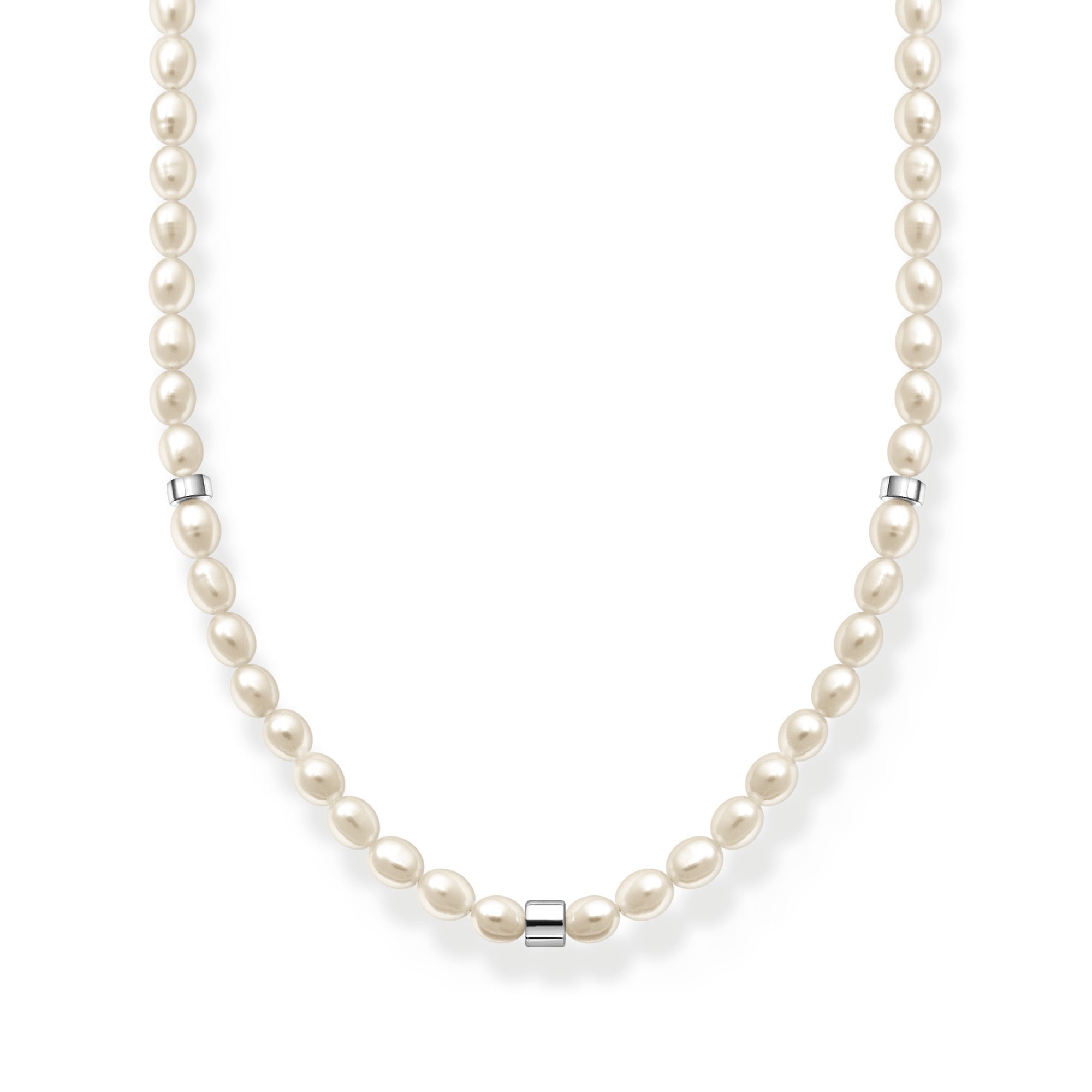Thomas Sabo Charm Club Sterling Silver Pearl Necklace - Silver