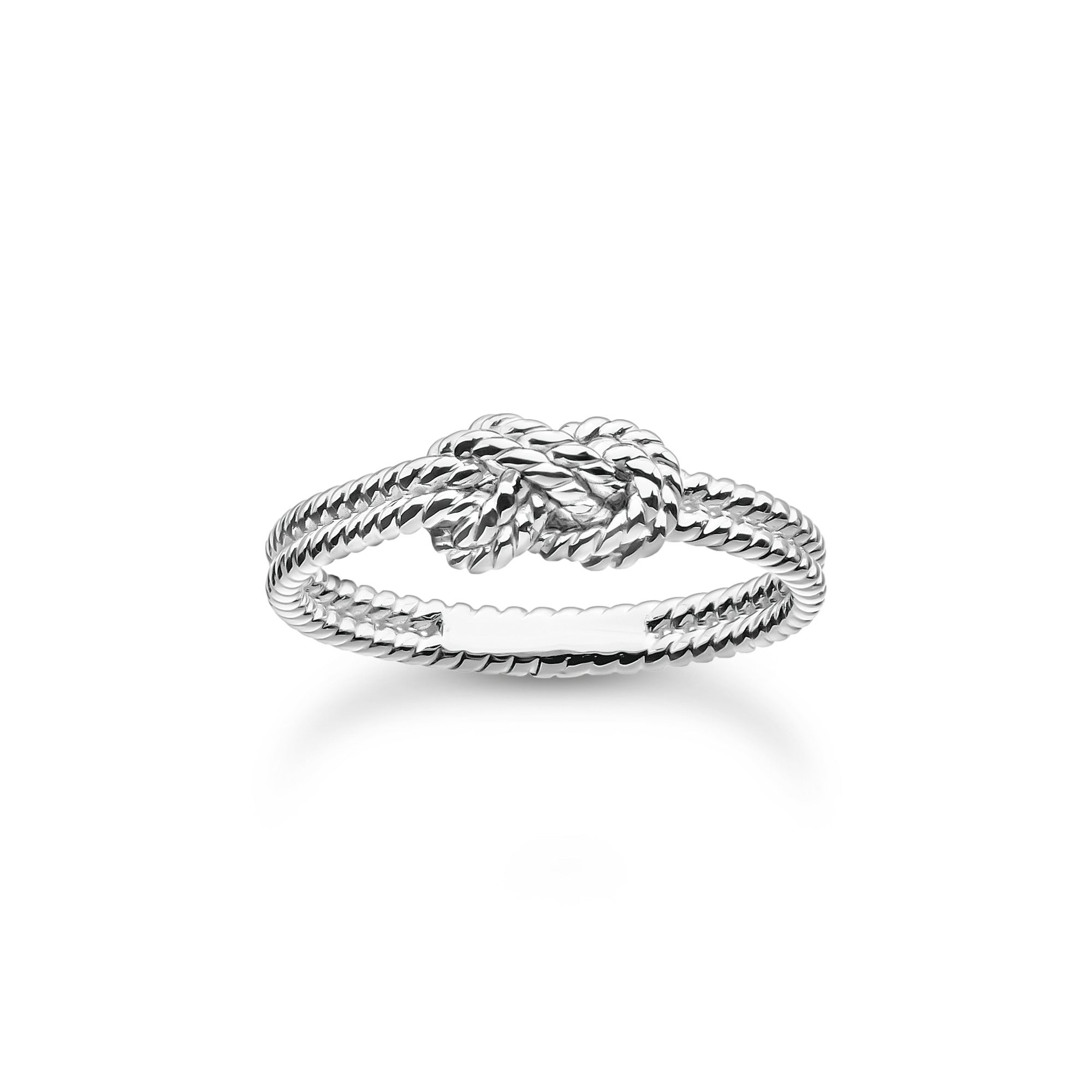 Thomas Sabo Charm Club Sterling Silver Rope Knot Ring - 48