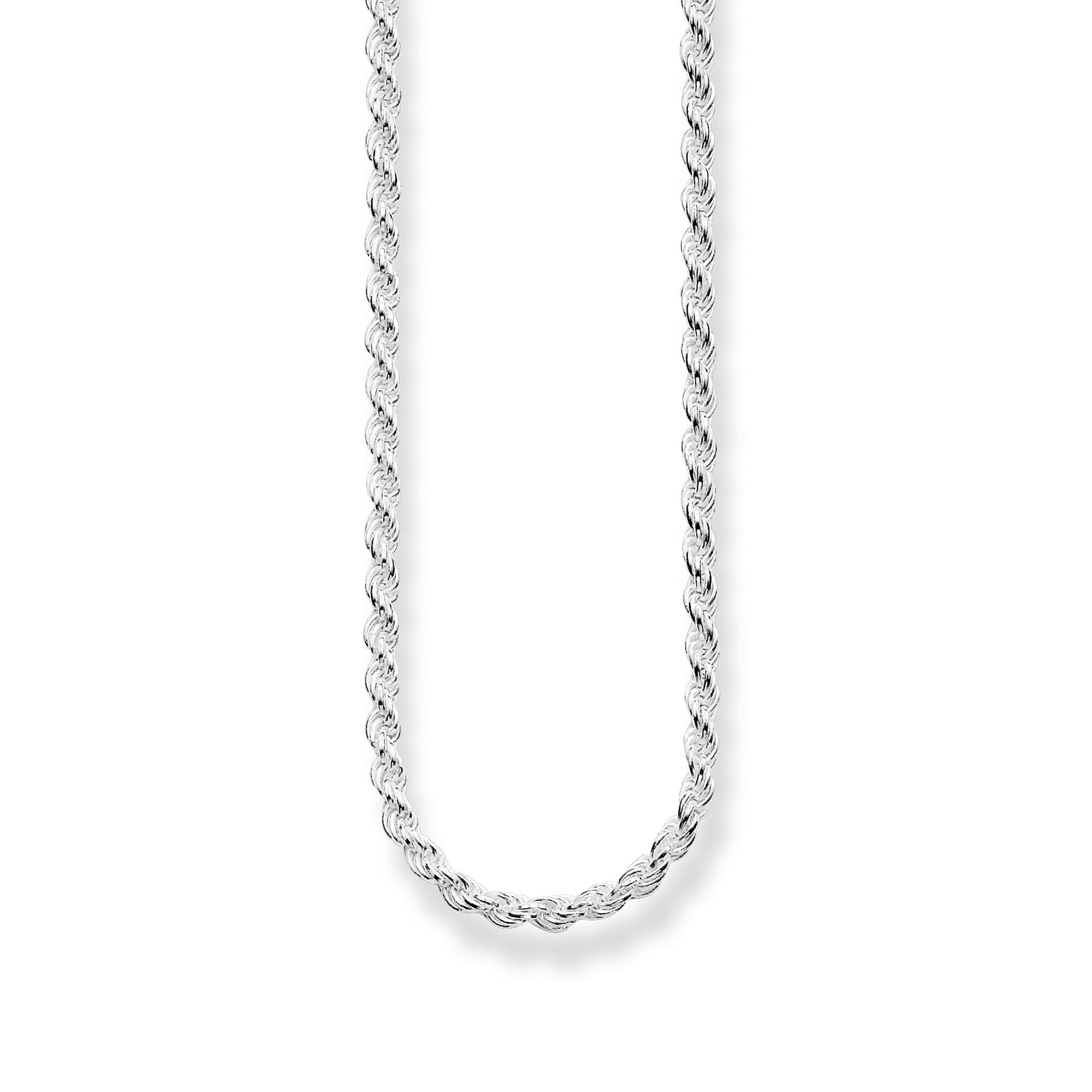 Thomas Sabo Glam And Soul Sterling Silver Cord Chain - 50cm - Silver
