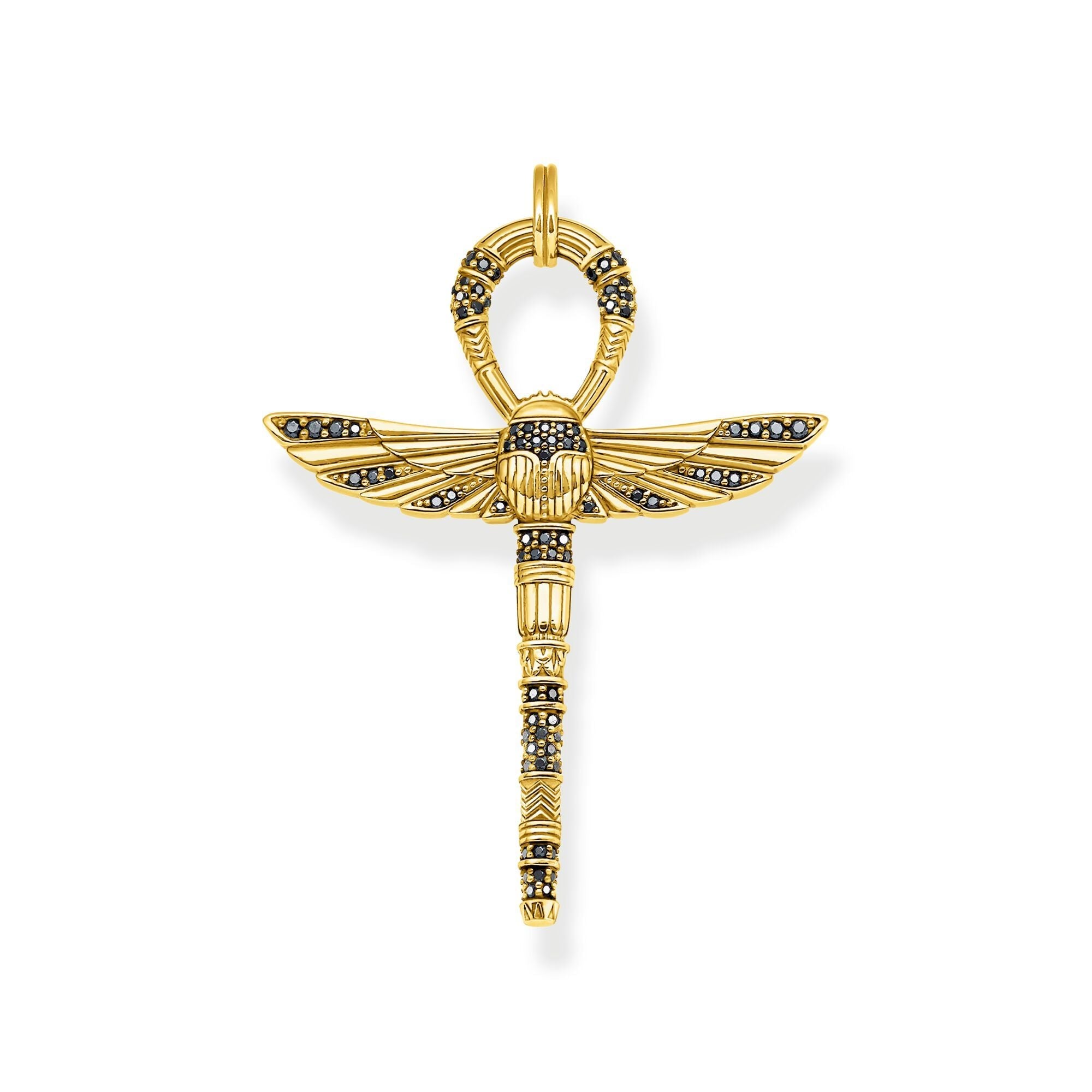 Thomas Sabo Gold Plated Sterling Silver Egyptian Cross Pendant - Gold
