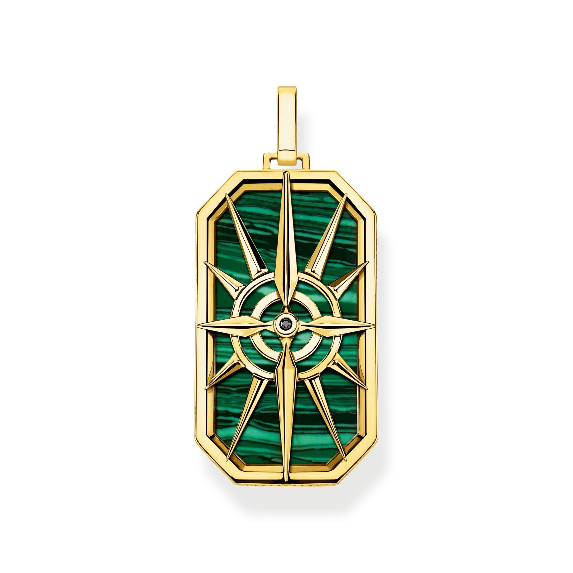 Thomas Sabo Gold Plated Sterling Silver Compass Star Pendant - Gold