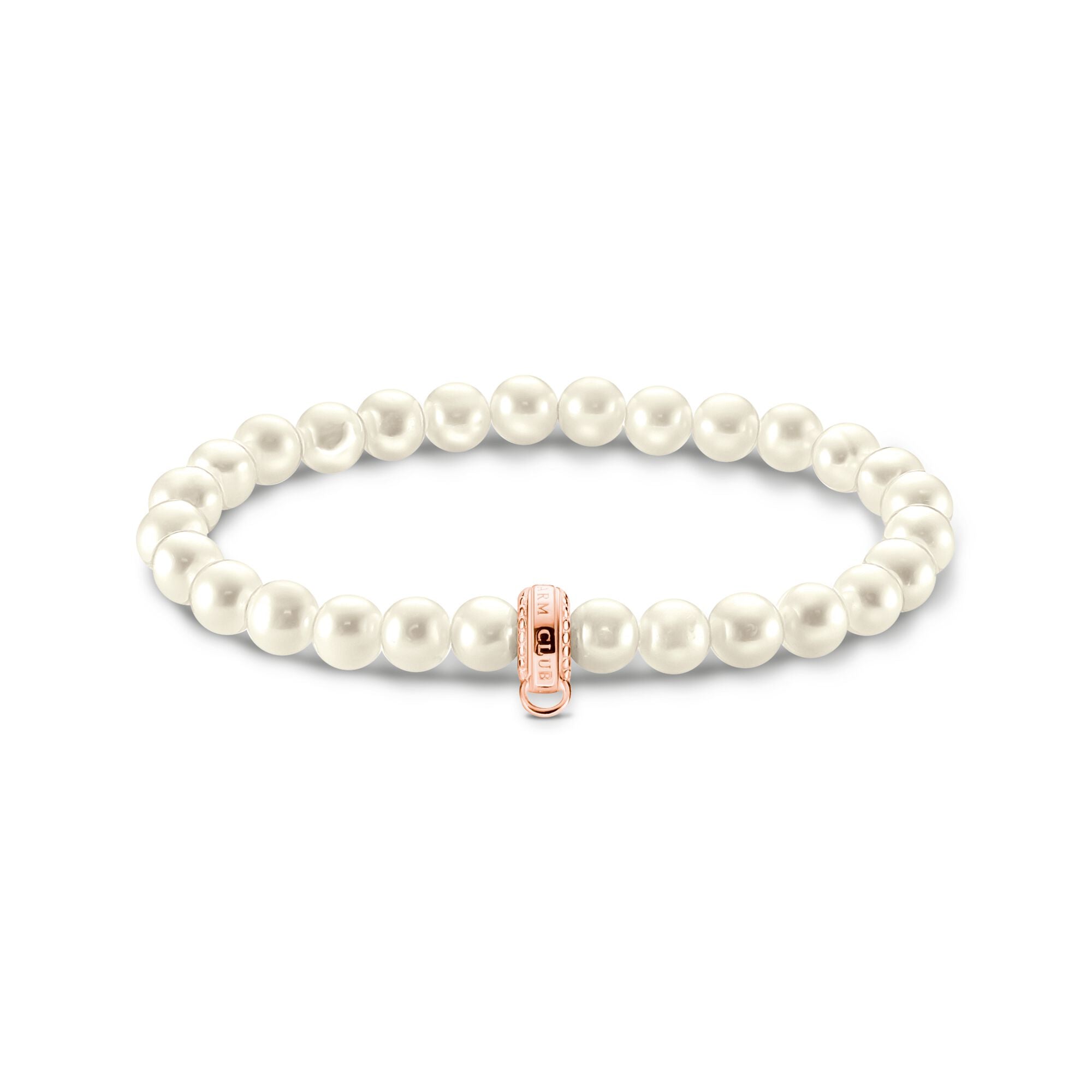 Thomas Sabo Rose Gold Sterling Silver Pearl Bracelet - Silver