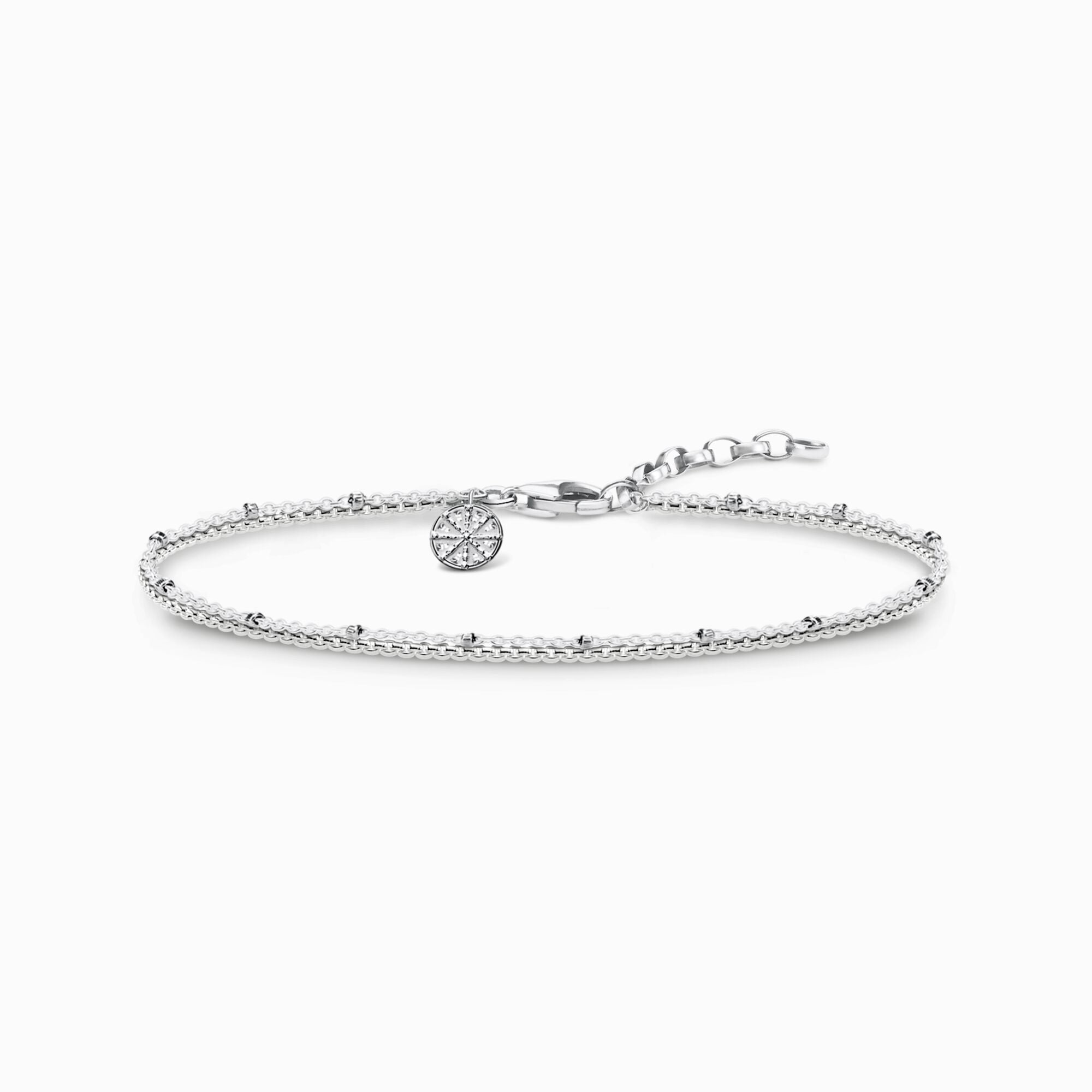 Thomas Sabo Sterling Silver Karma Wheel Bracelet - Silver