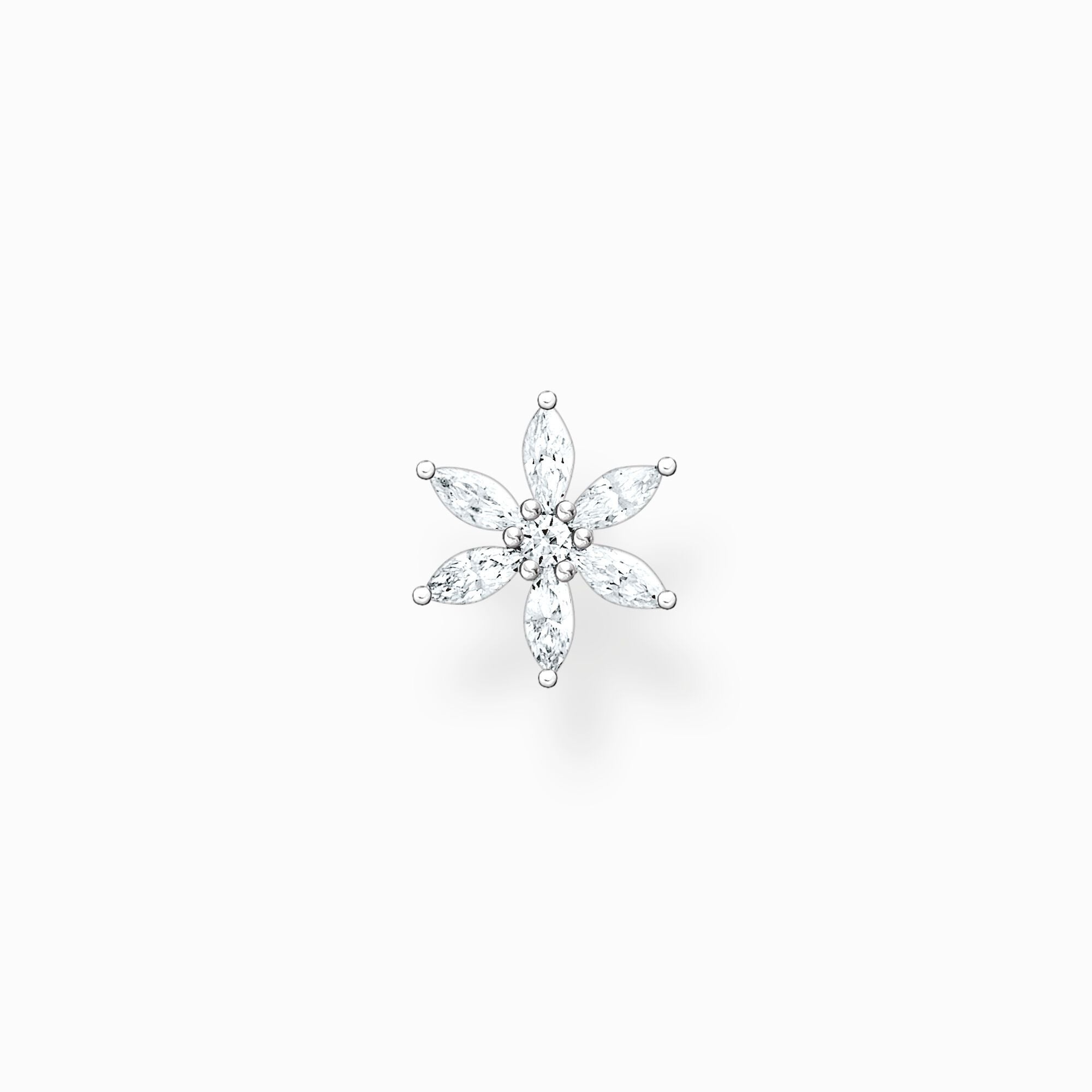 Thomas Sabo Sterling Flower Single Stud Earring - Silver