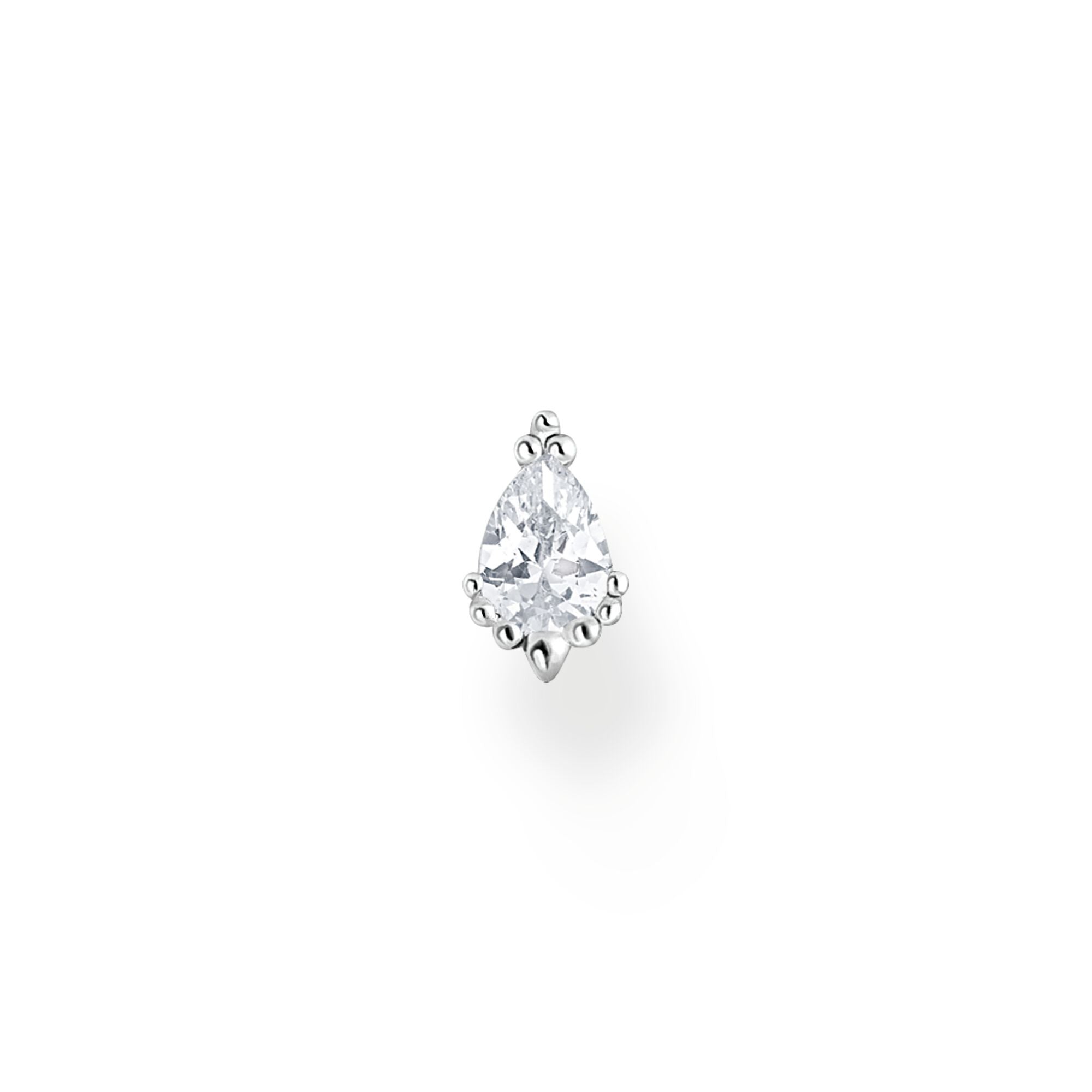 Thomas Sabo Sterling Silver Ice Crystal Single Stud Earring - Silver