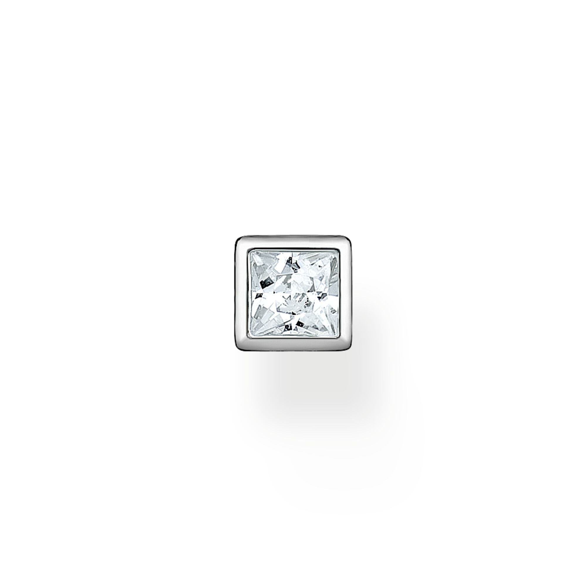 Thomas Sabo Sterling Silver Square Single Stud Earring - Silver