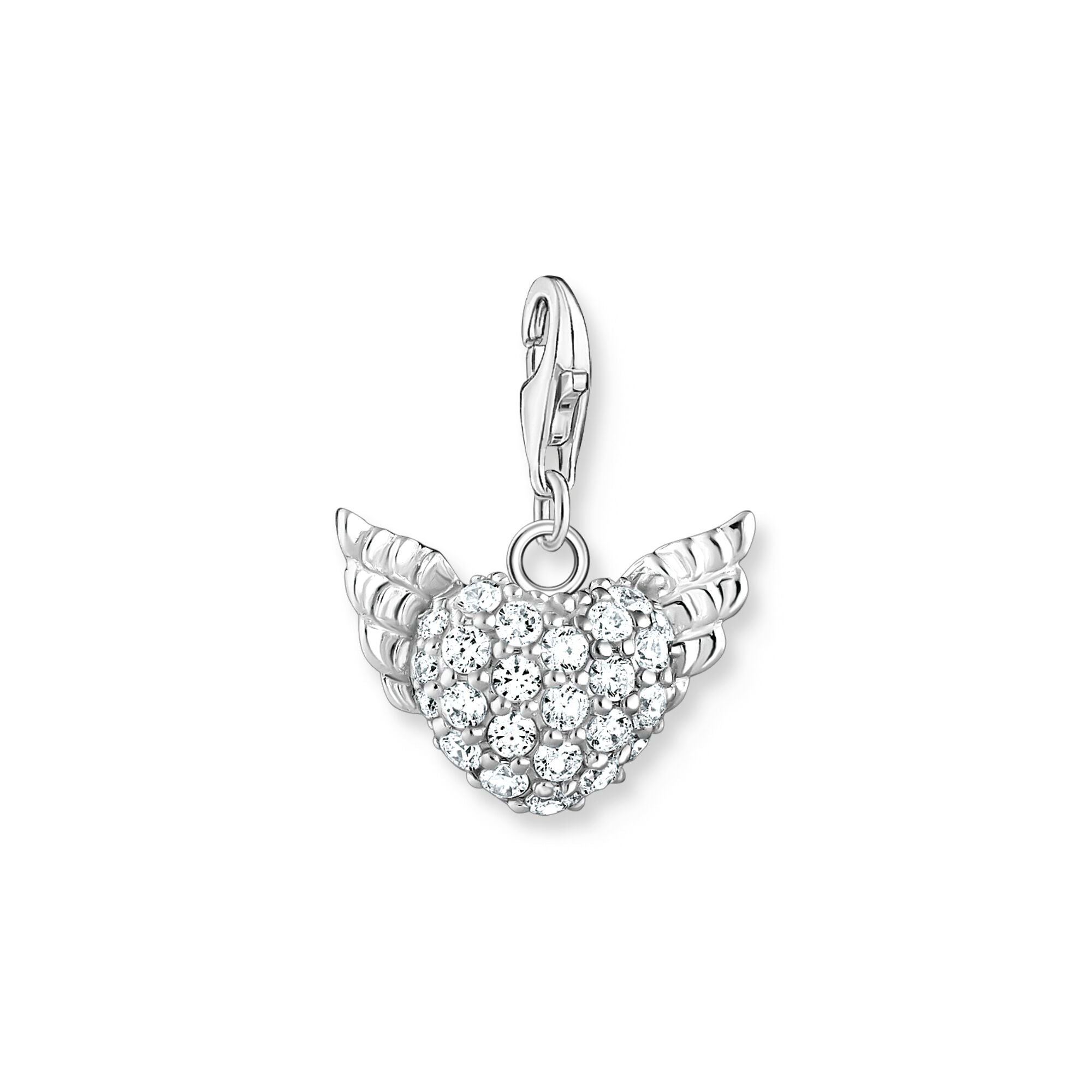 Thomas Sabo Sterling Silver Winged Heart Charm - Silver