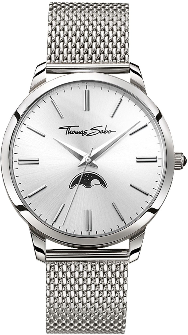 Thomas Sabo Watch Glam Spirit Moonphase Mens - Silver